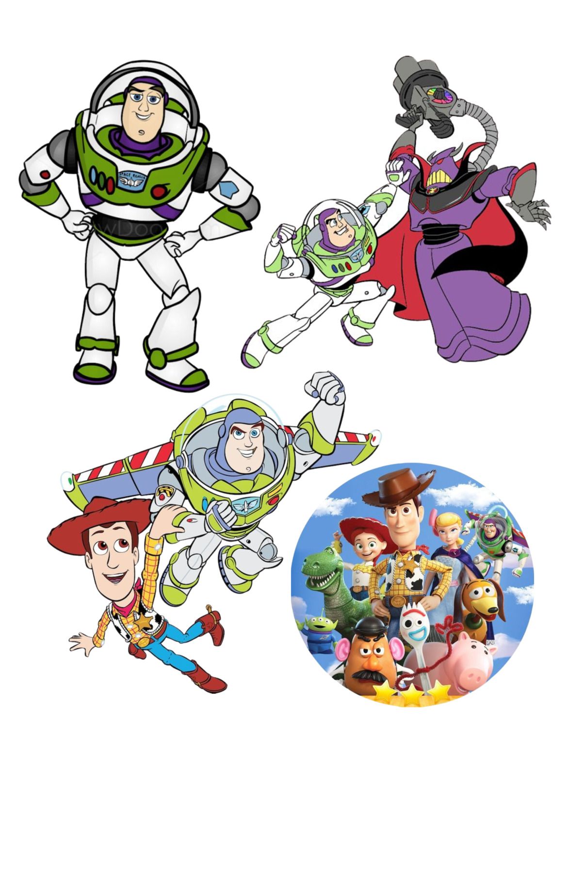 WHB TOY STORY - Ütü Ile yapışan Tekstil DTF Baskı görseli