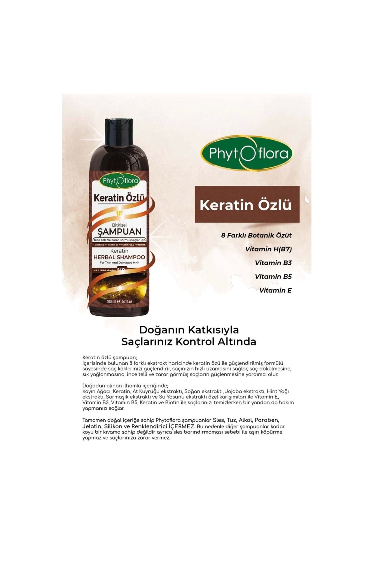 Phytoflora-Keratin Extract Shampoo 4