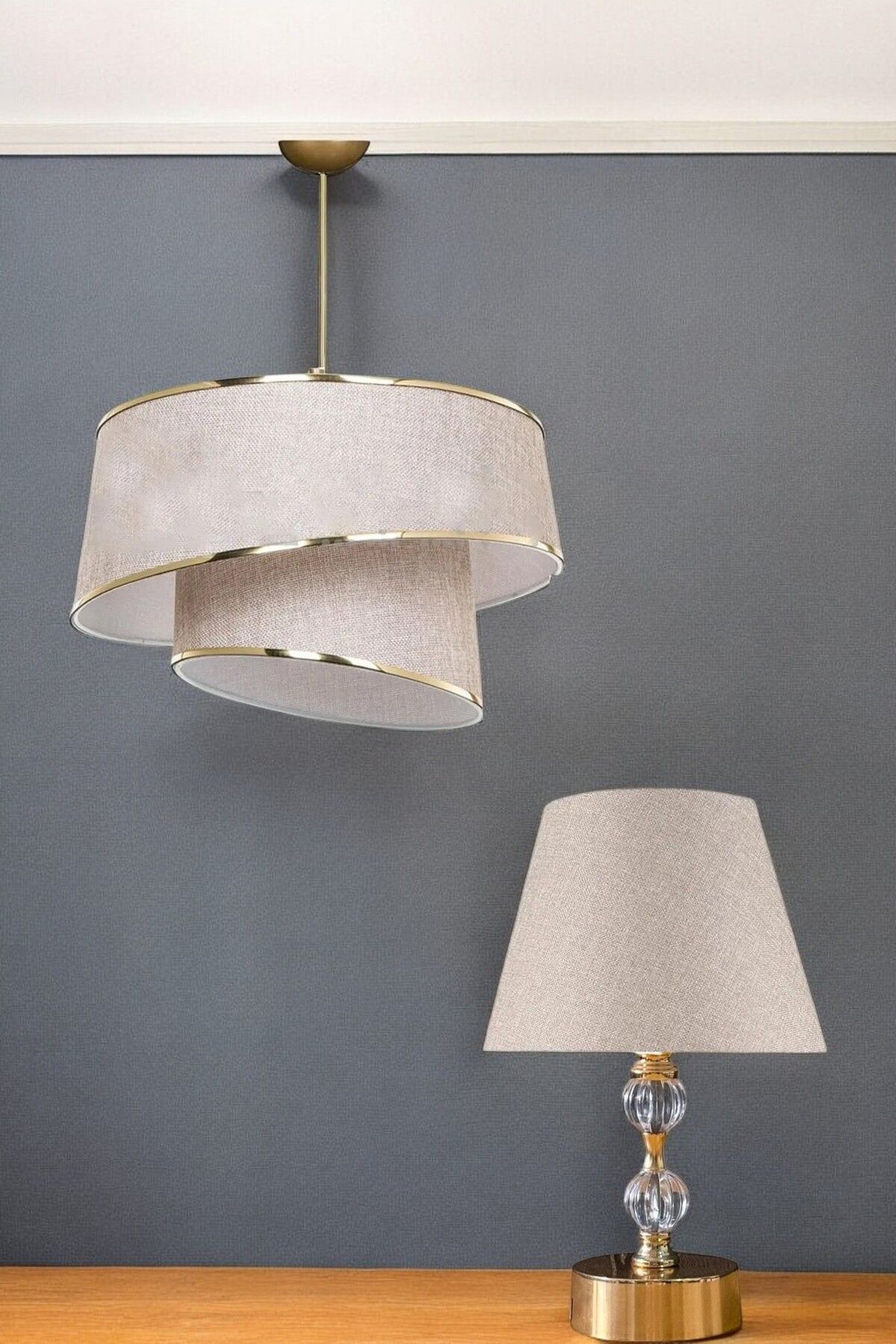 BBY HOME & DESIGN-Chandelier, Lampshade, Nightstand Set, Modern, Pendant Lamp, Piede Model 4
