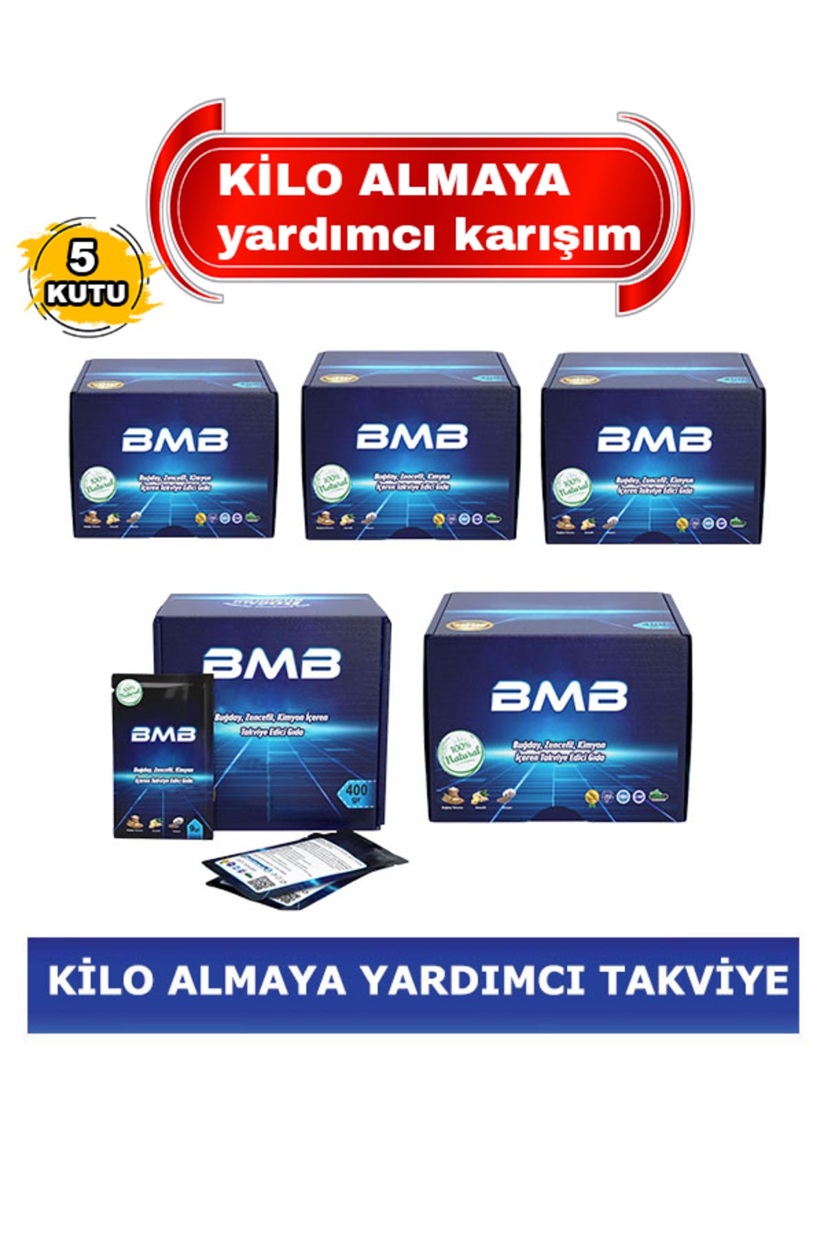 Bmb Bmb Gıda Takviyesi 5 Kutu Yeni Ambalaj 5x400 gr