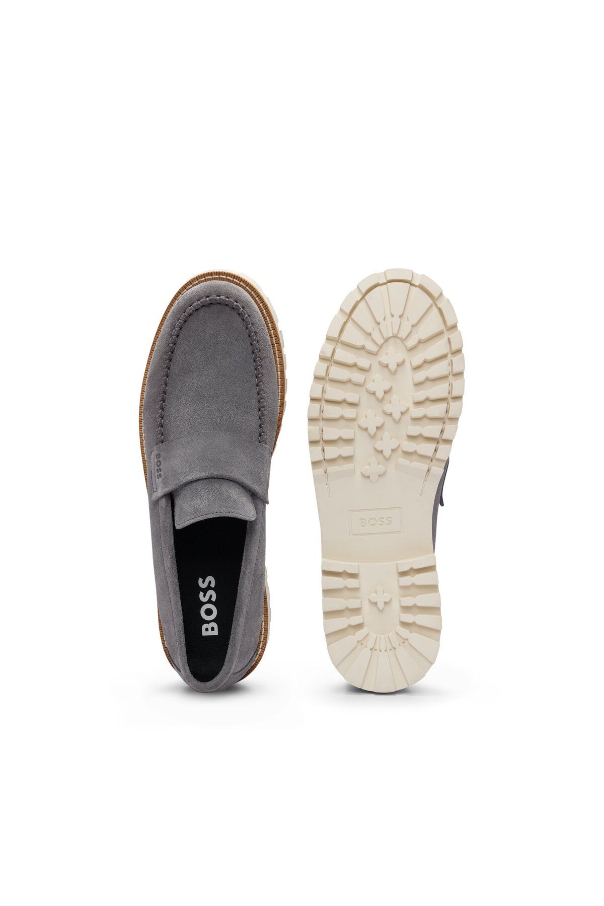 لوفر مردانه کفش های SUET SLIP ON MOKASEN BOSS