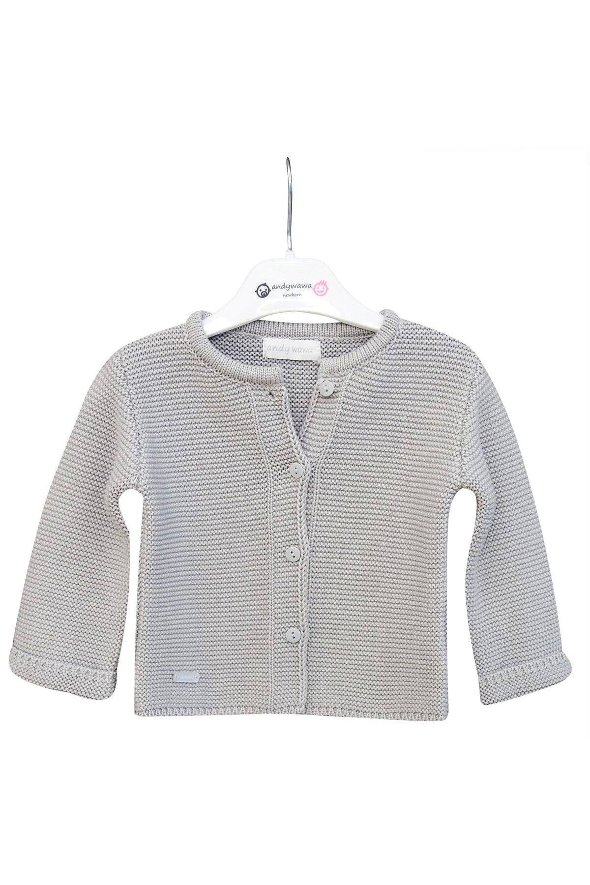 andywawa-Ac24333 Basic Baby Jacket Gray Melange 1