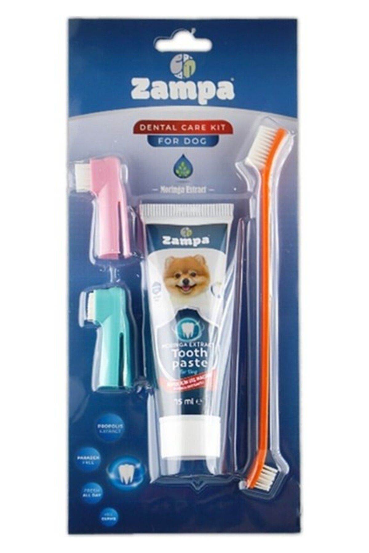 Orqinel Zampa Köpekler Için Diş Fırçalama Seti 22CM-70GR