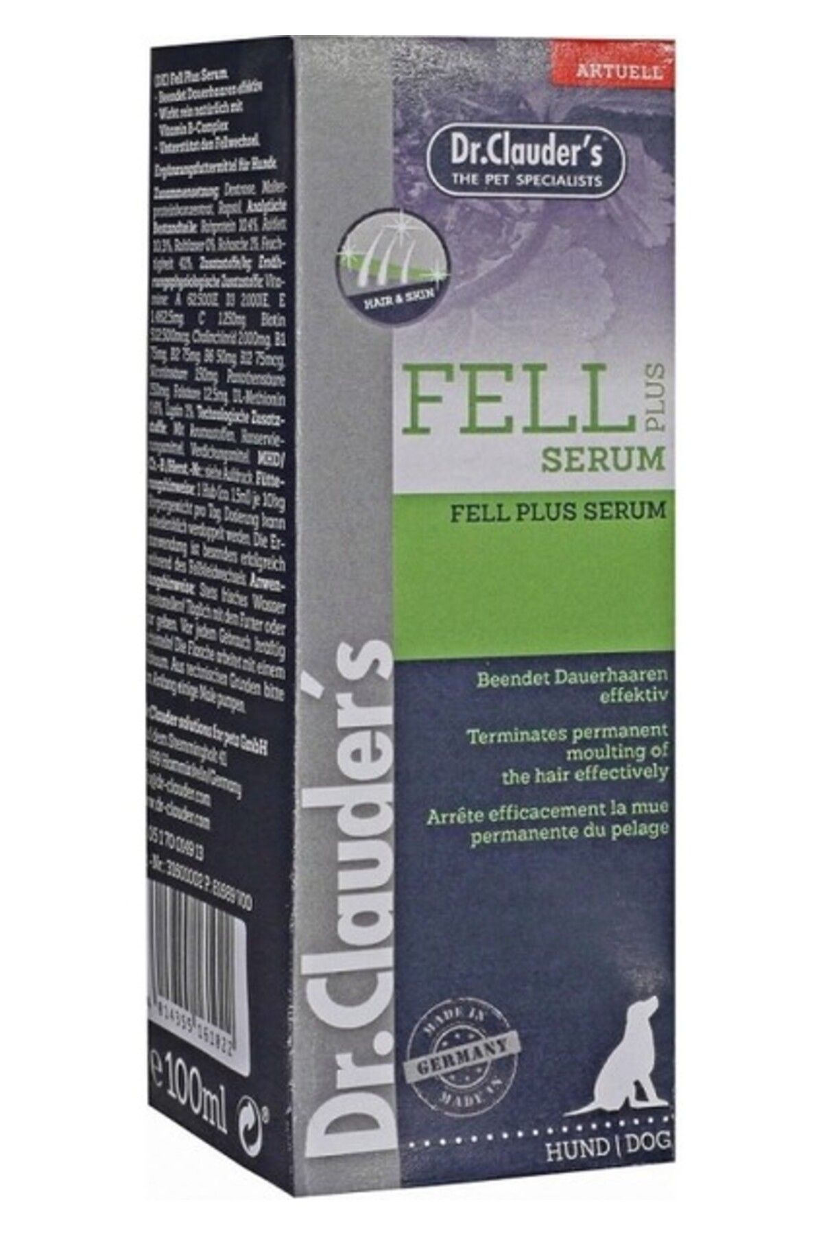 Dr. Clauder'S Dr.clauders Fell Serum 100 ml Köpekler Için Tüy Döküm Desteği