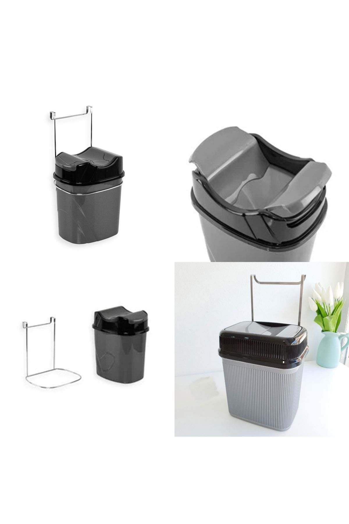 Albayrak Askılı Pratik Çöp Kovası 5.5 litre Asılabilir