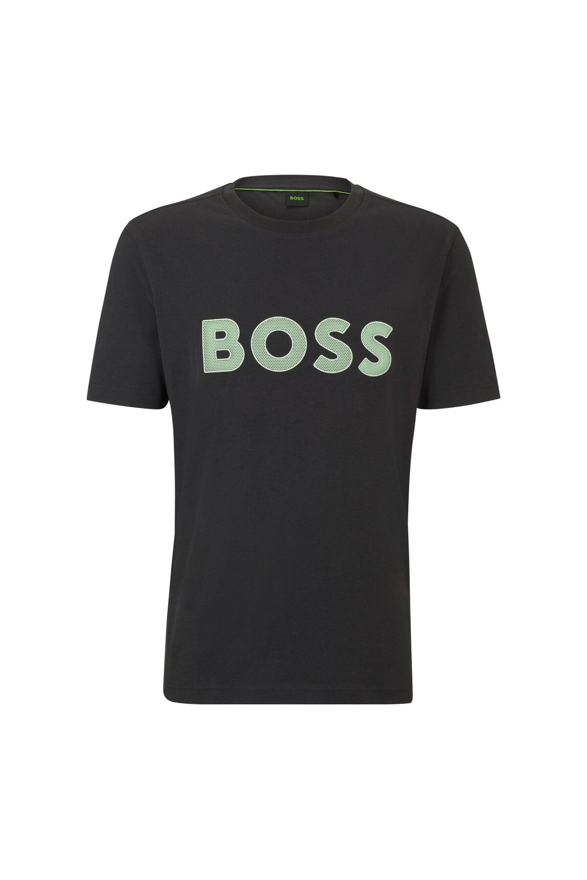 تی شرت خاکستری مردانه پنبه برش معمولی T Shirt BOSS