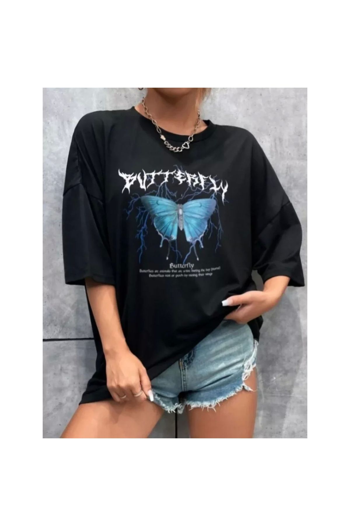 Narnuga Unisex Baskılı Oversize TShirt