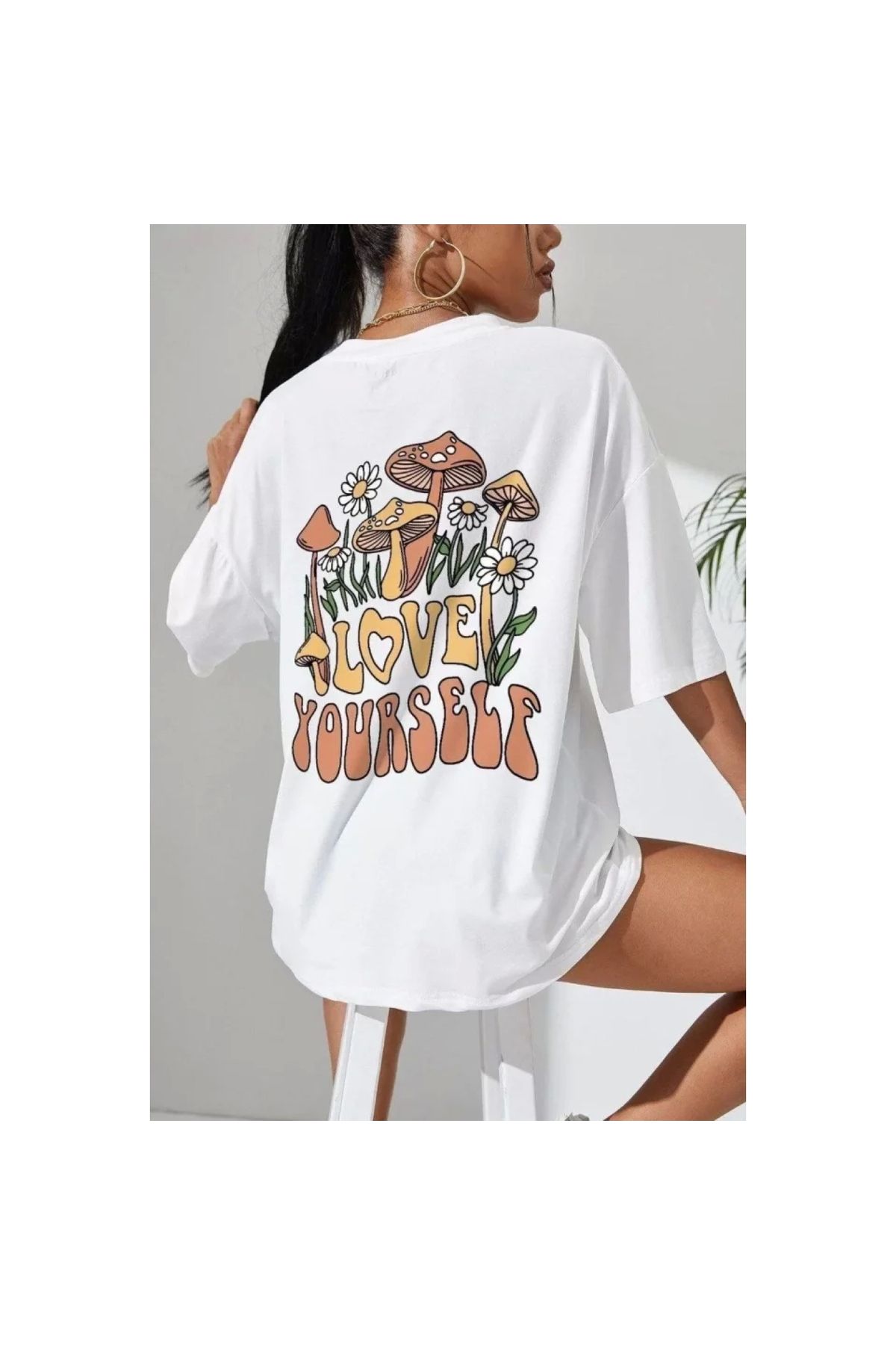 Narnuga Unisex Baskılı Oversize TShirt