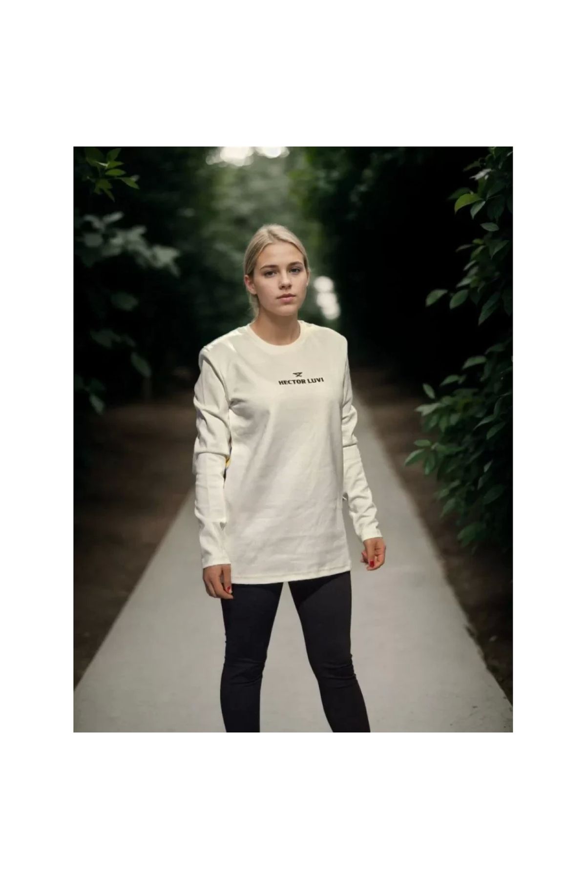 Narnuga Unisex Bisiklet Yaka Uzun Kollu TShirt