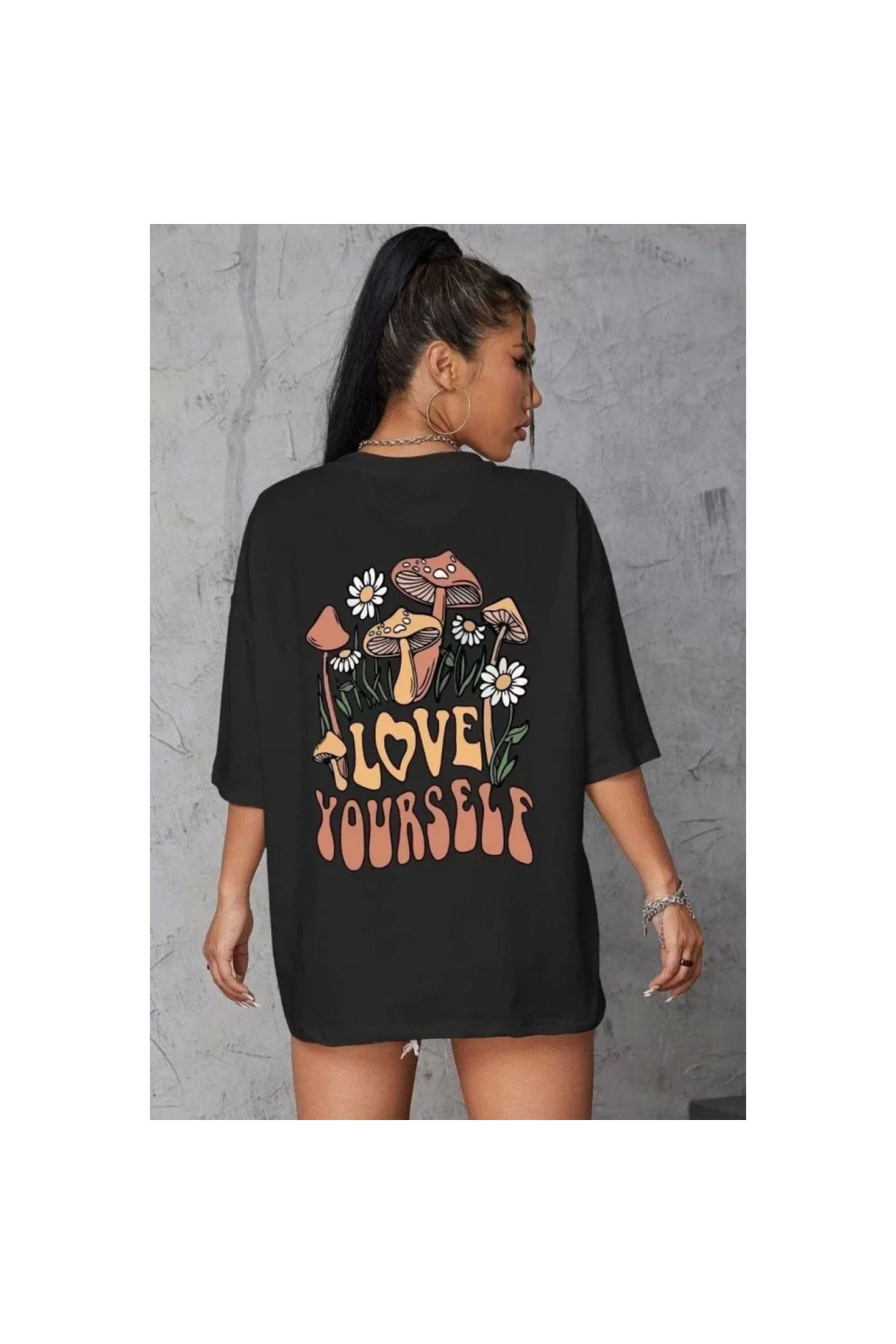 Narnuga Unisex Baskılı Oversize TShirt