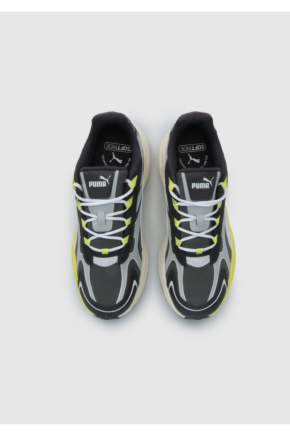 Puma-Puma Hypnotic Ls – Tenisky Abrupt Shadow Grey, Cool Light Grey a Lime Sheen White 5