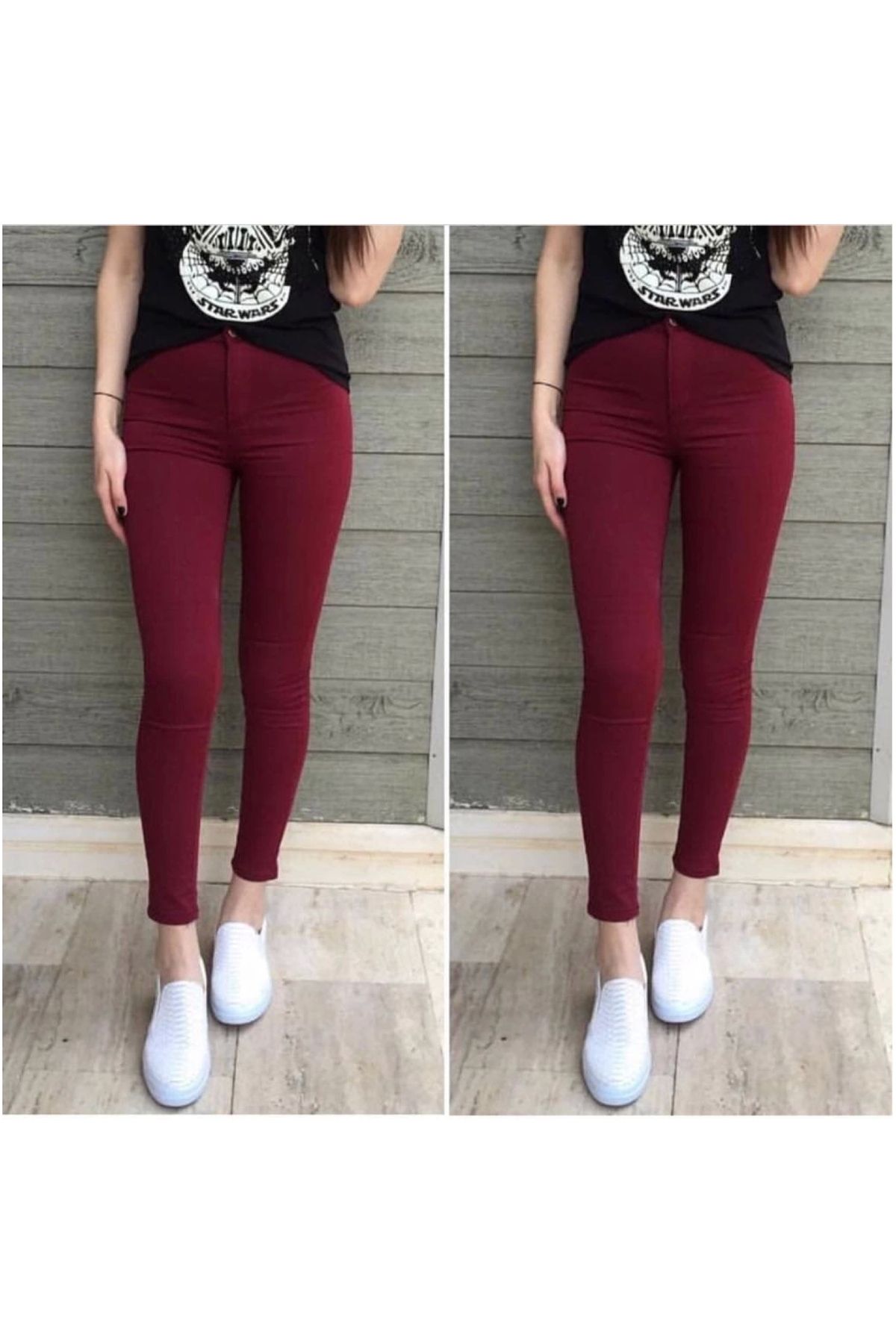 Narnuga Gabardin Kumaş Yüksek Bel Pantolon 90cm Bel 38cm