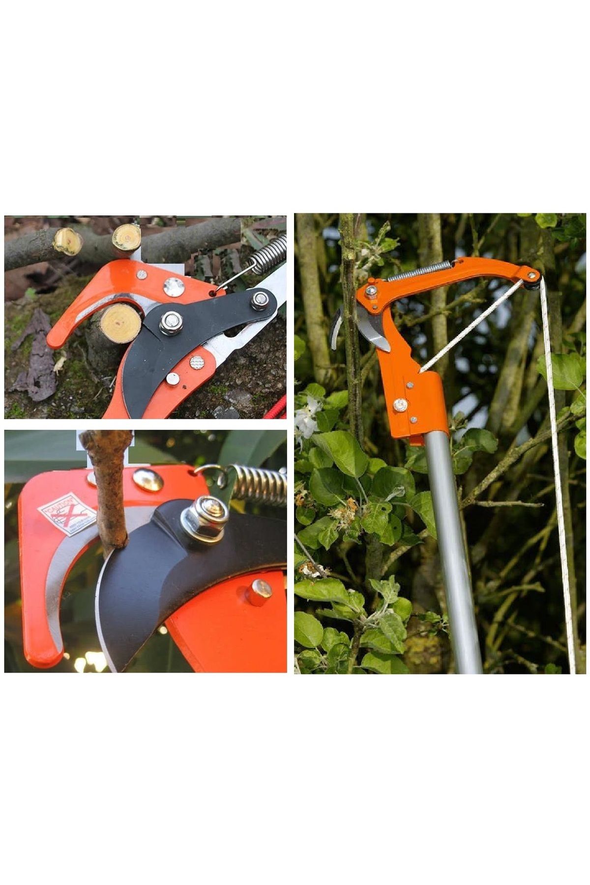 Depolife-High Tree Pruning and Trimming Scissors - Crown Branch Cutting, Pole Fitting String Scissors 2