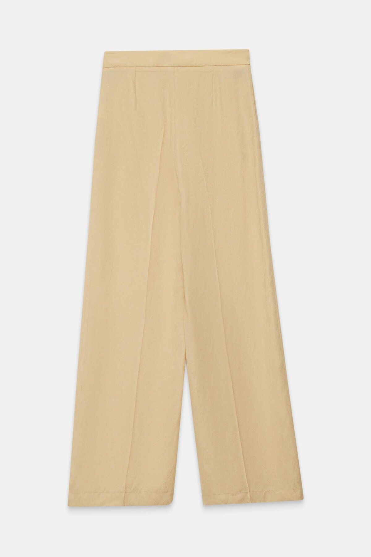 Setre-Butter Yellow Relaxed Fit Patterned Trousers 6