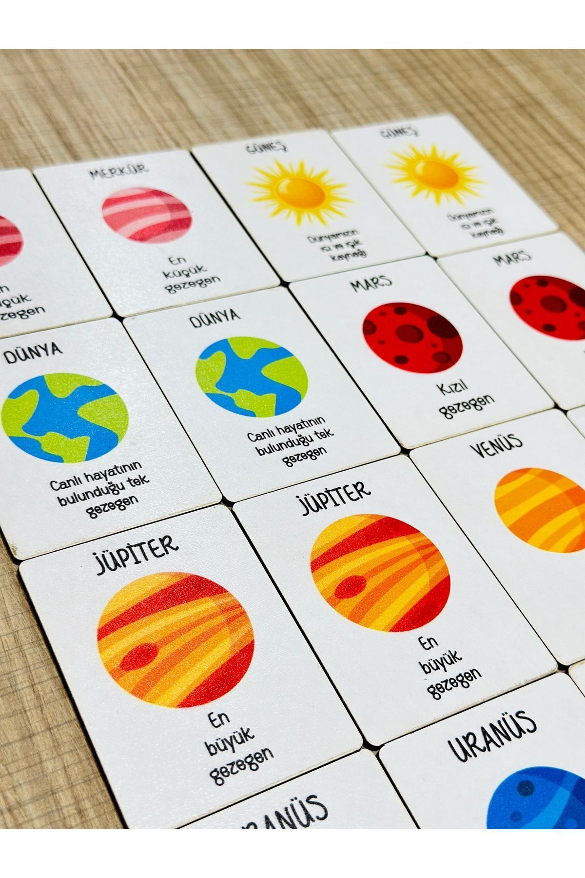 Karter İnovasyon Gezegenleri Öğreniyorum 3lü Set ,Uzay Meraklıları İçin 3 lü Set,Ahşap 3lü Puzzle Seti fotoğrafı 4 (önizleme)