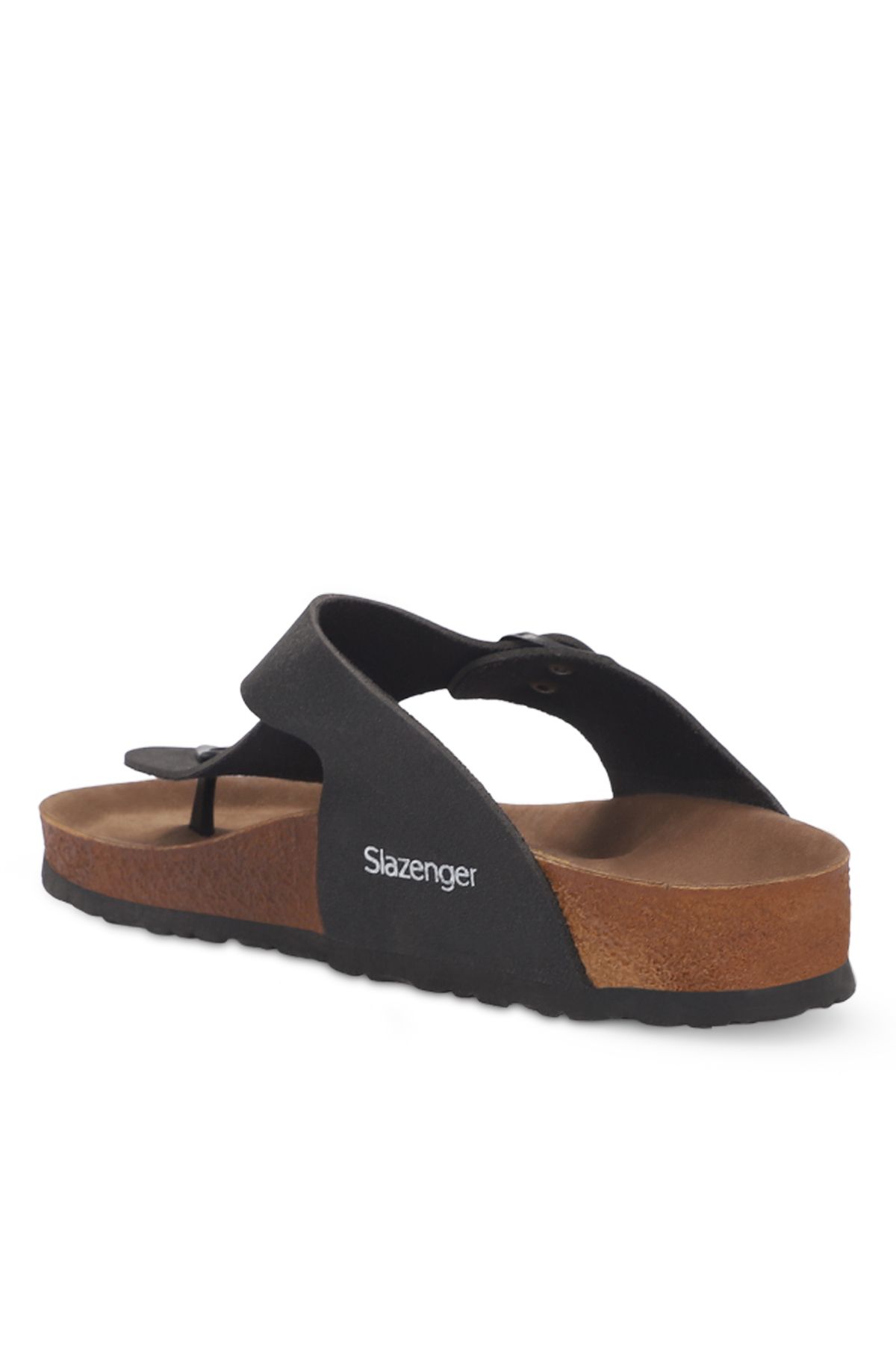 دمپایی سیاه مردانه و زنانه Luke Slipper مشکی Nubuk SA11se009 Slazenger