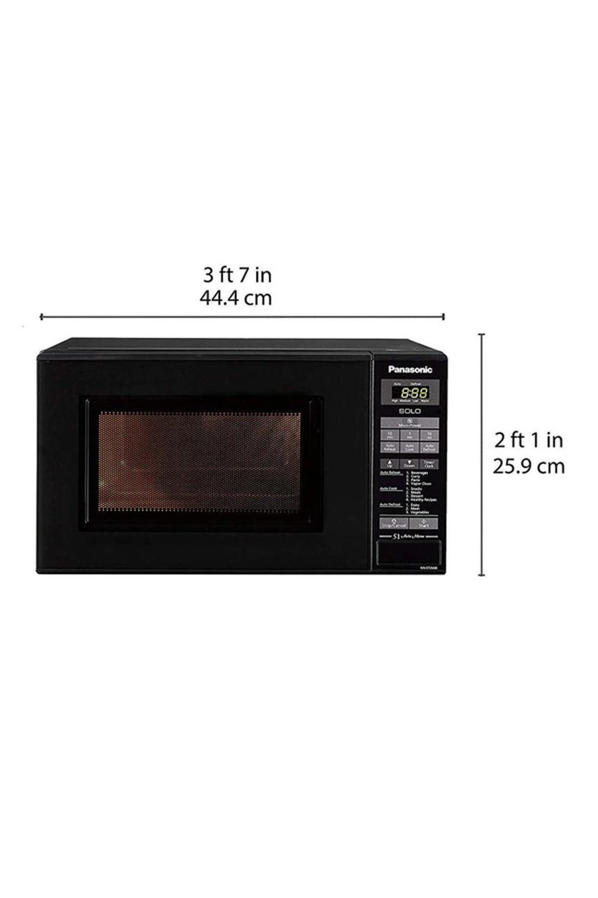 PANASONIC-20L Solo Microwave Oven Black - NN-ST266BVTG 2