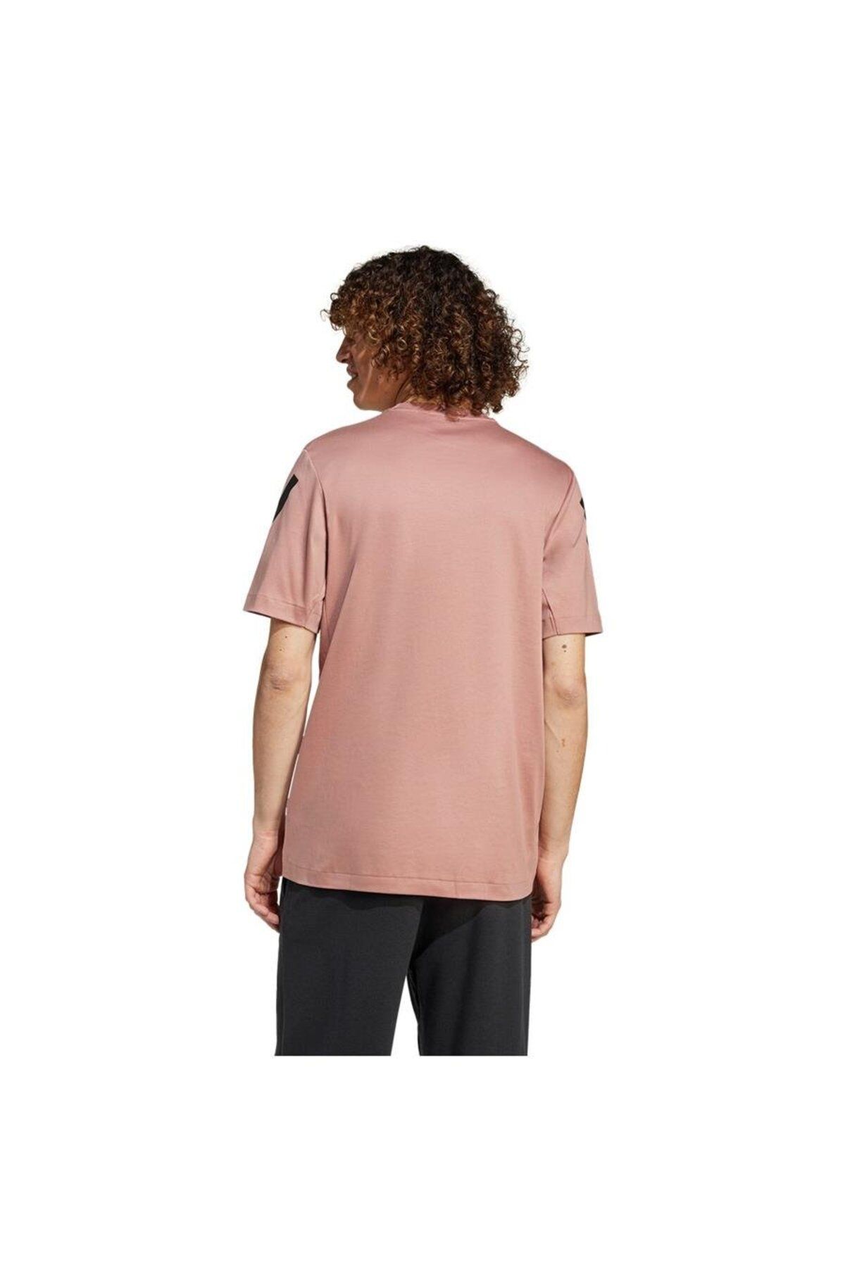 adidas-Pink Women's T-Shirt - m Z.N.E. Tee Jc7919 3