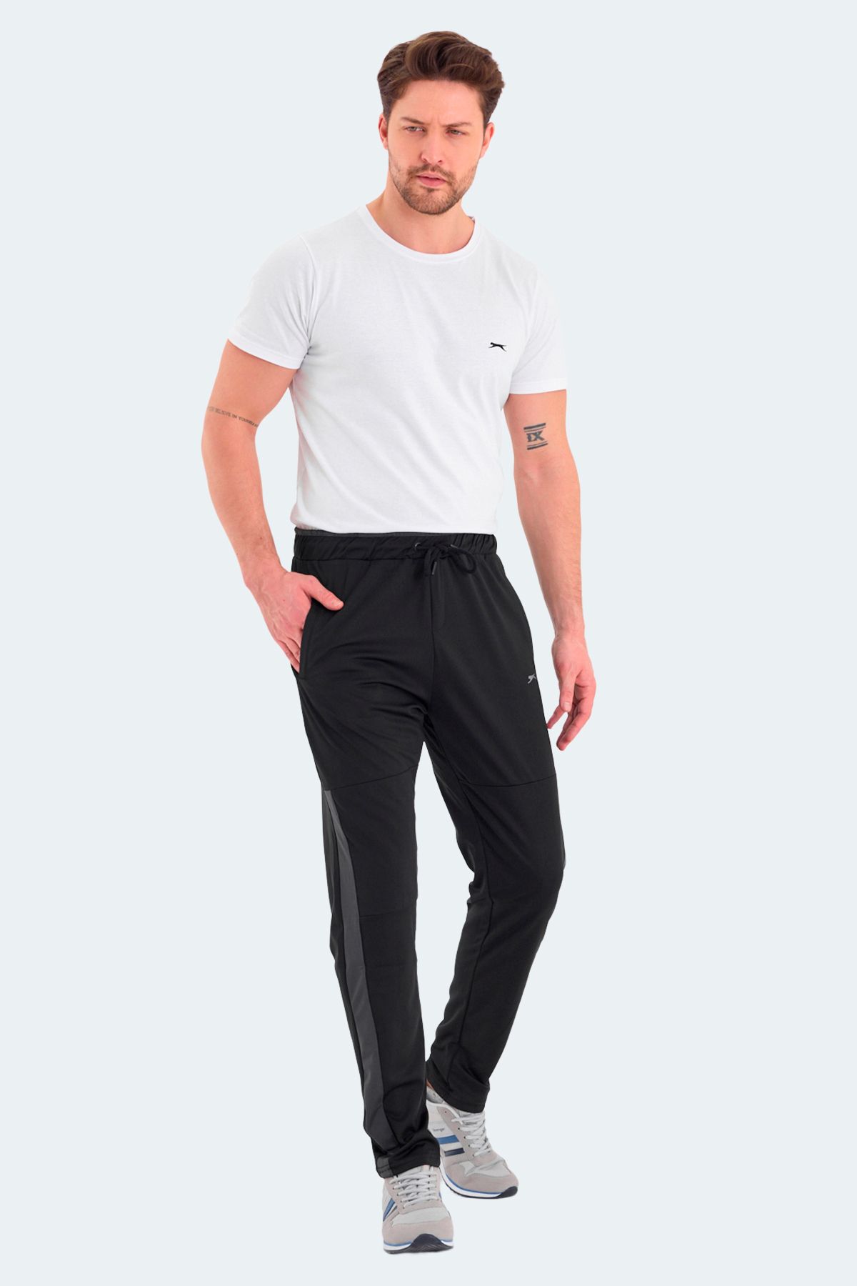 Slazenger-بنطال رياضي أكسفورد للرجال - أسود St10pe115-500s 4