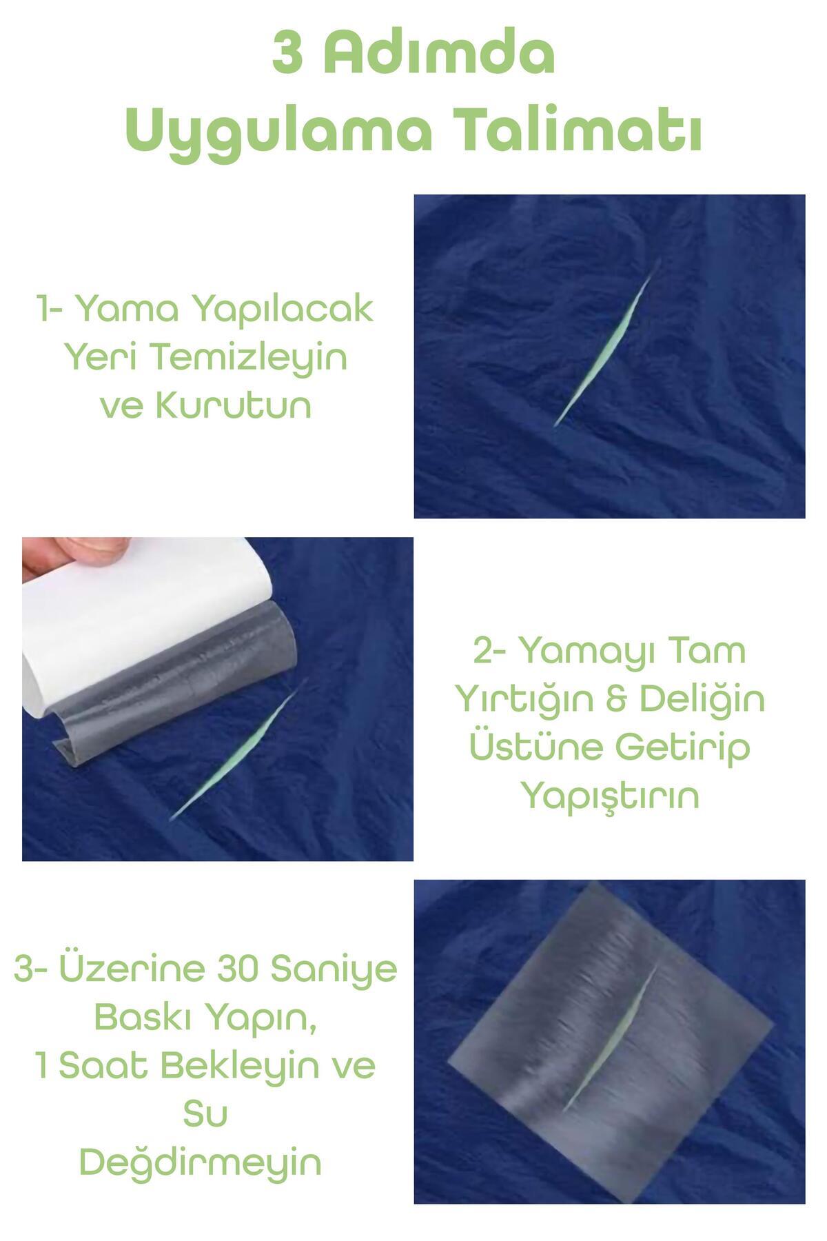 Telvesse 8li Patlak Yama Tamir Bandı Şişme Yüzme Simidi Kolluk Bot Top Pilates Simit Çadır Yağmurluk Yaması fotoğrafı 5 (önizleme)