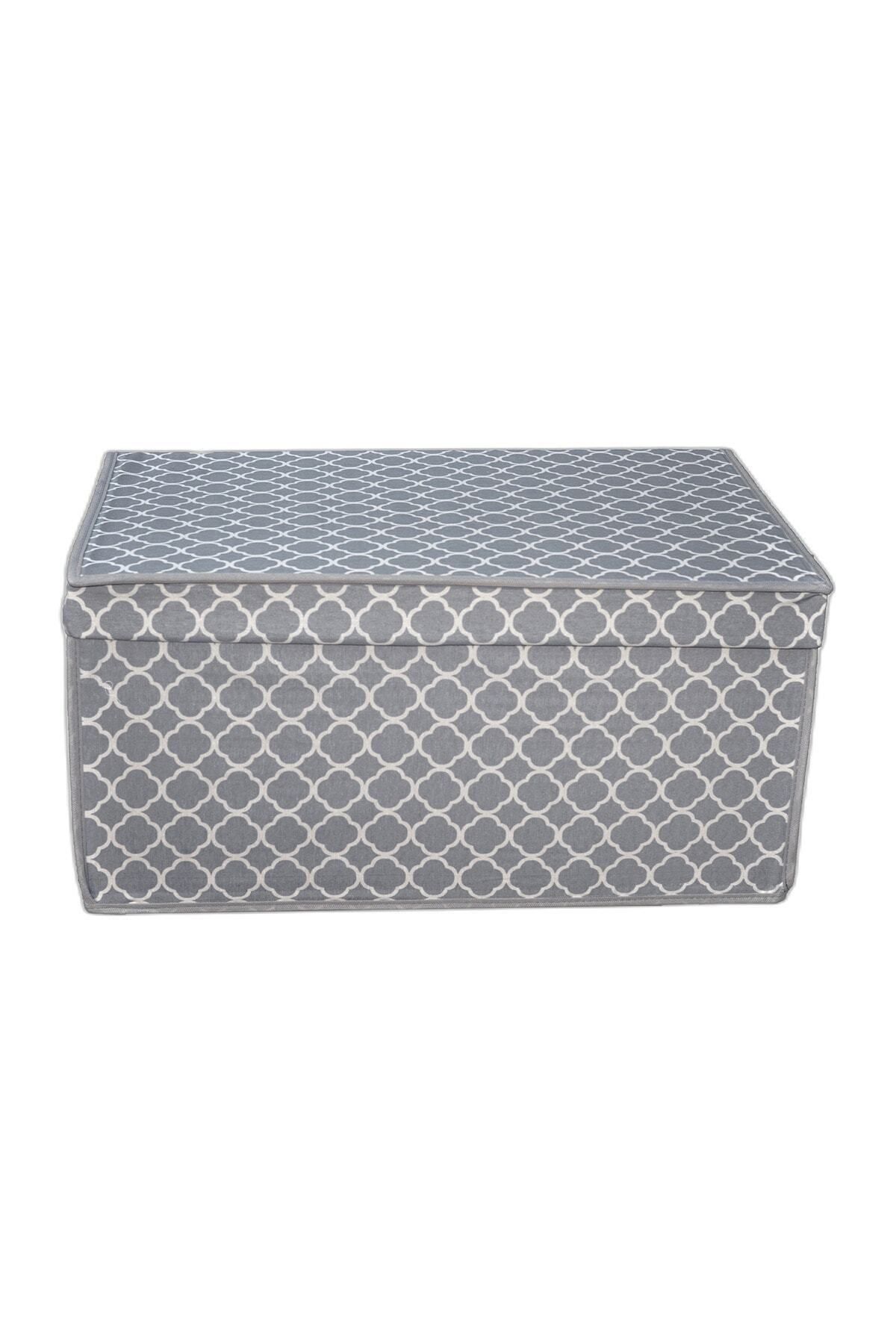 VAYBE-Mega Multi-Purpose Storage Box, Box Storage, Box, Organizer, Toy Box Gray Chain Pattern 40x60x30 3