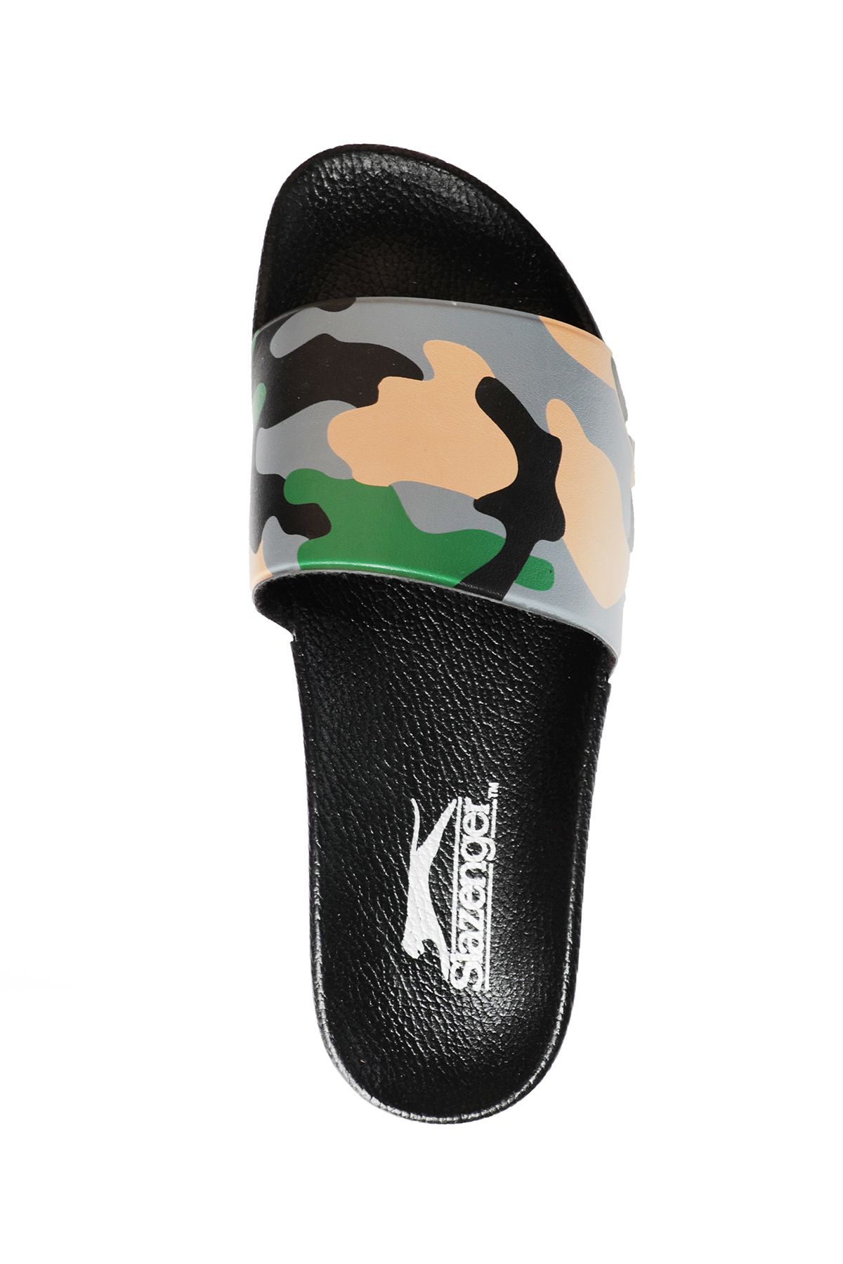 دمپایی سیاه مردانه استتار بژ اورجینال Slazenger