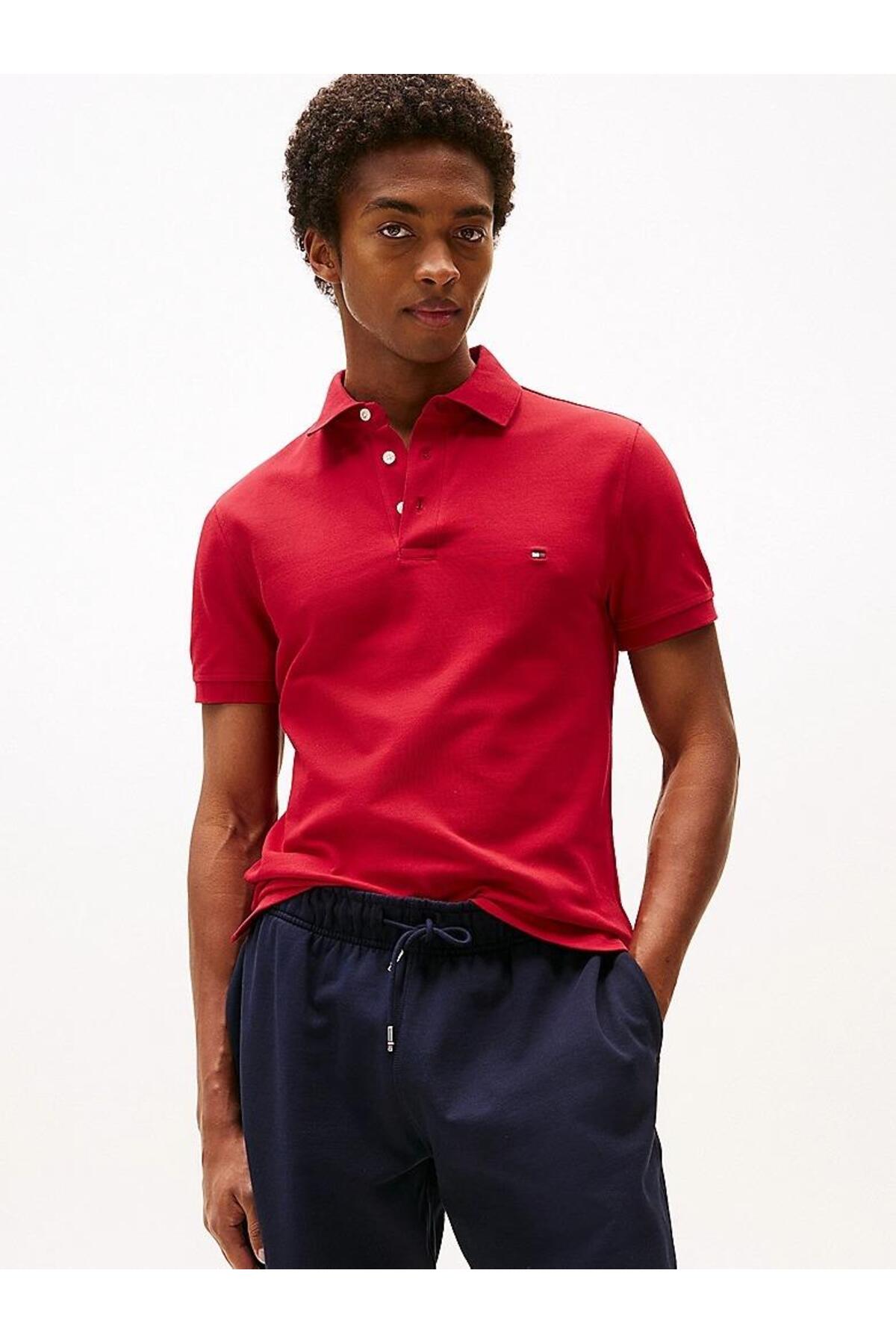 تامی هیلفیگر تی‌شرت یقه‌دار اسلیم پولو مردانه CORE 1985