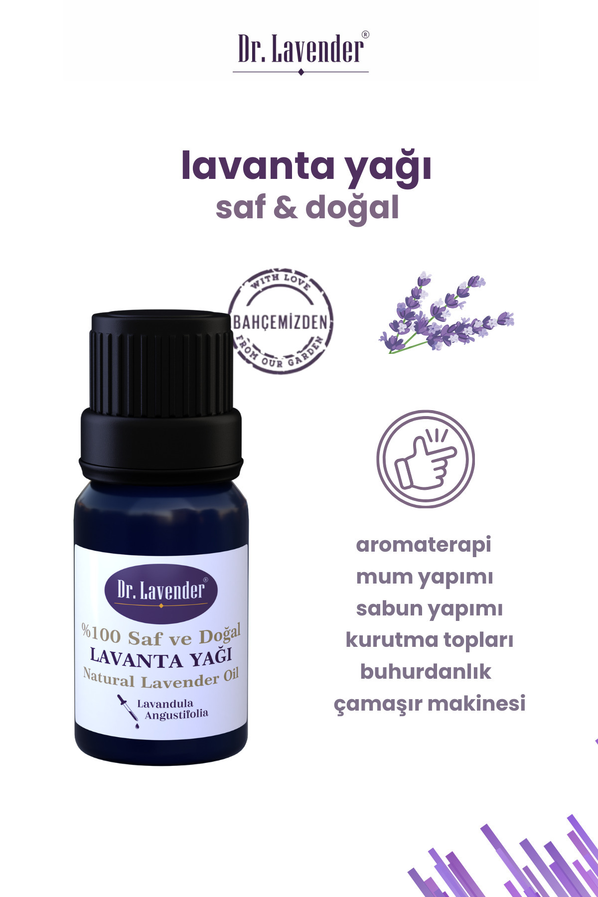 Saf Konsantre Lavanta Yağı 10 Ml + Dekoratif Lavanta Tohumu Kokusu Hediyeli — GL7207978 — تصویر 2 از 6