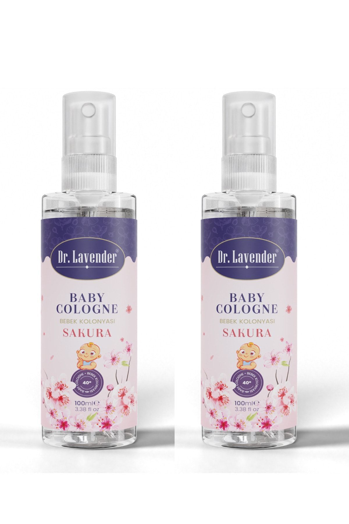 Dr.Lavender Sakura Çiçeği Bebek Kolonyası Japon Kiraz Çiçeği Kokusu (100 ML) 2 Adet — TYC00801154847
