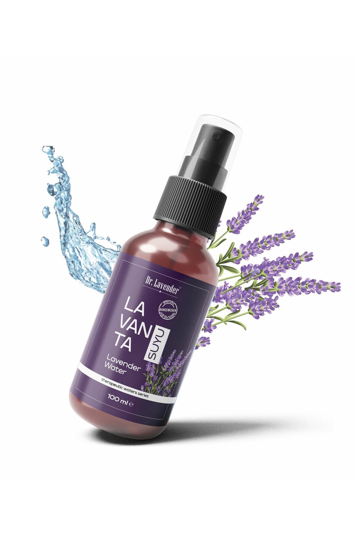 Lavanta Suyu Doğal & Saf Cam Şişe 100 ML Lavanta Hidrosolü — DR210108 — تصویر 4 از 7