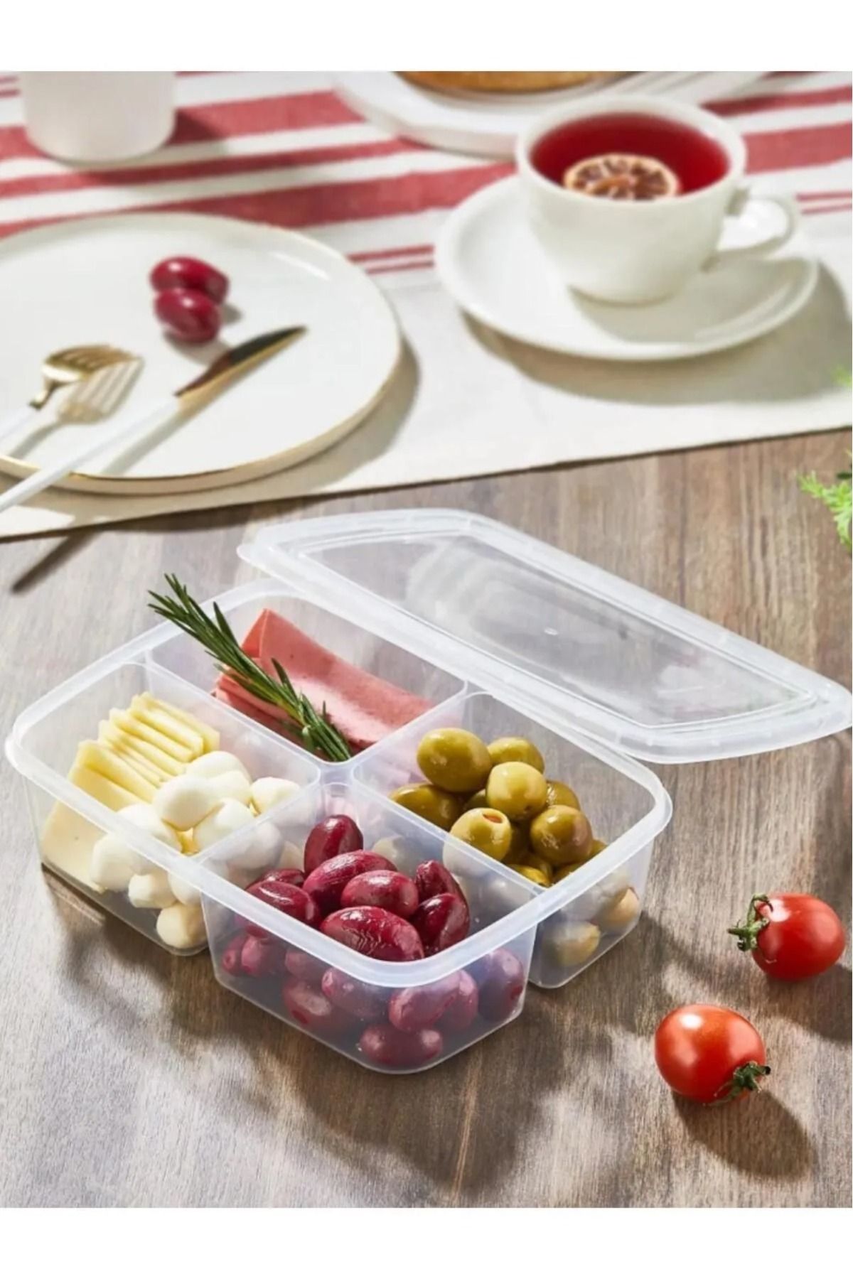 Schafer-Famos XL Ramadan Pans Set - 2 Pcs, Large 4-Compartment Storage Container, 28 and 20 Casting Pans 4