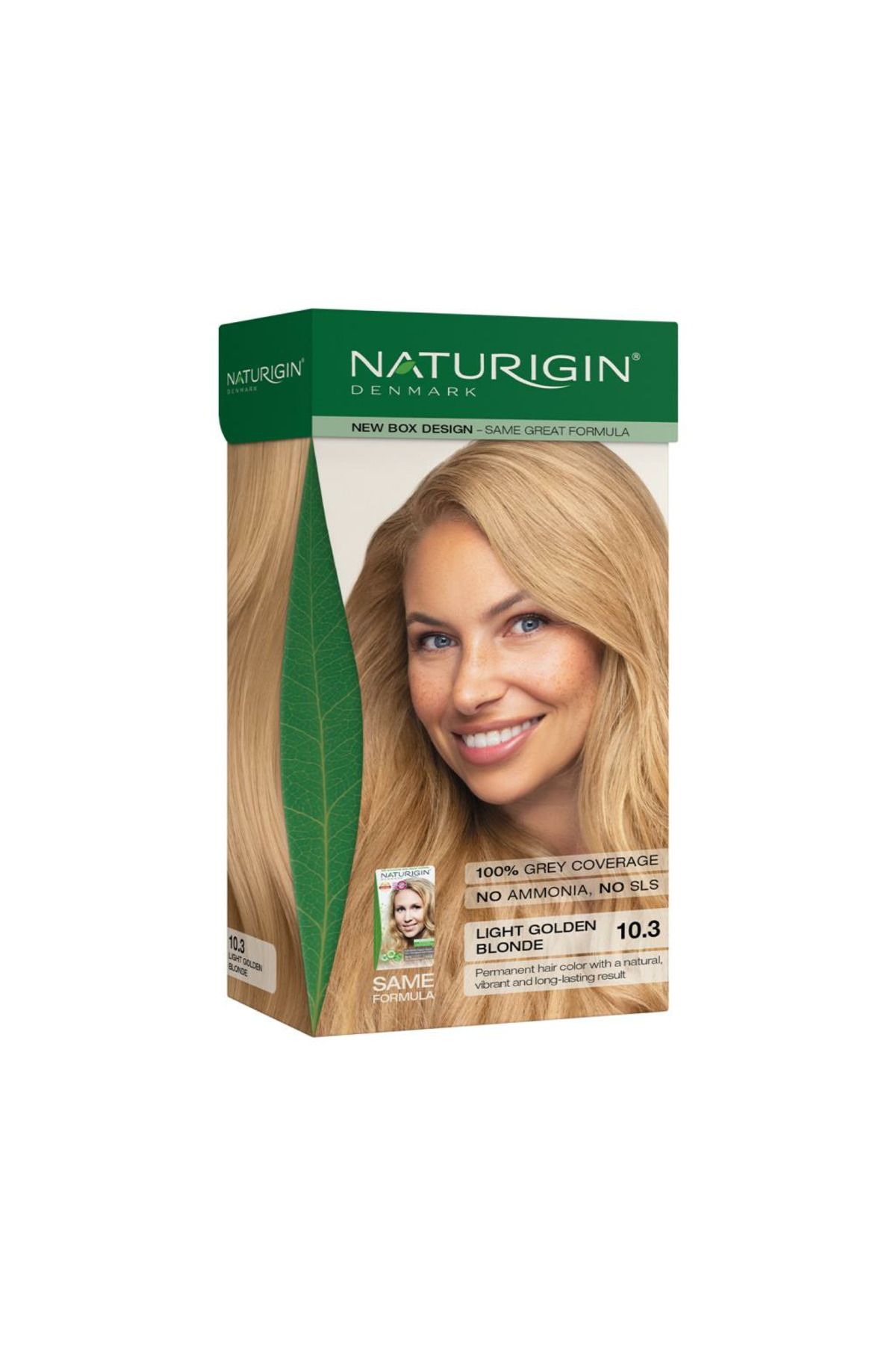 رنگ مو با مواد ارگانیک 10.3 بلوند طلایی Naturigin