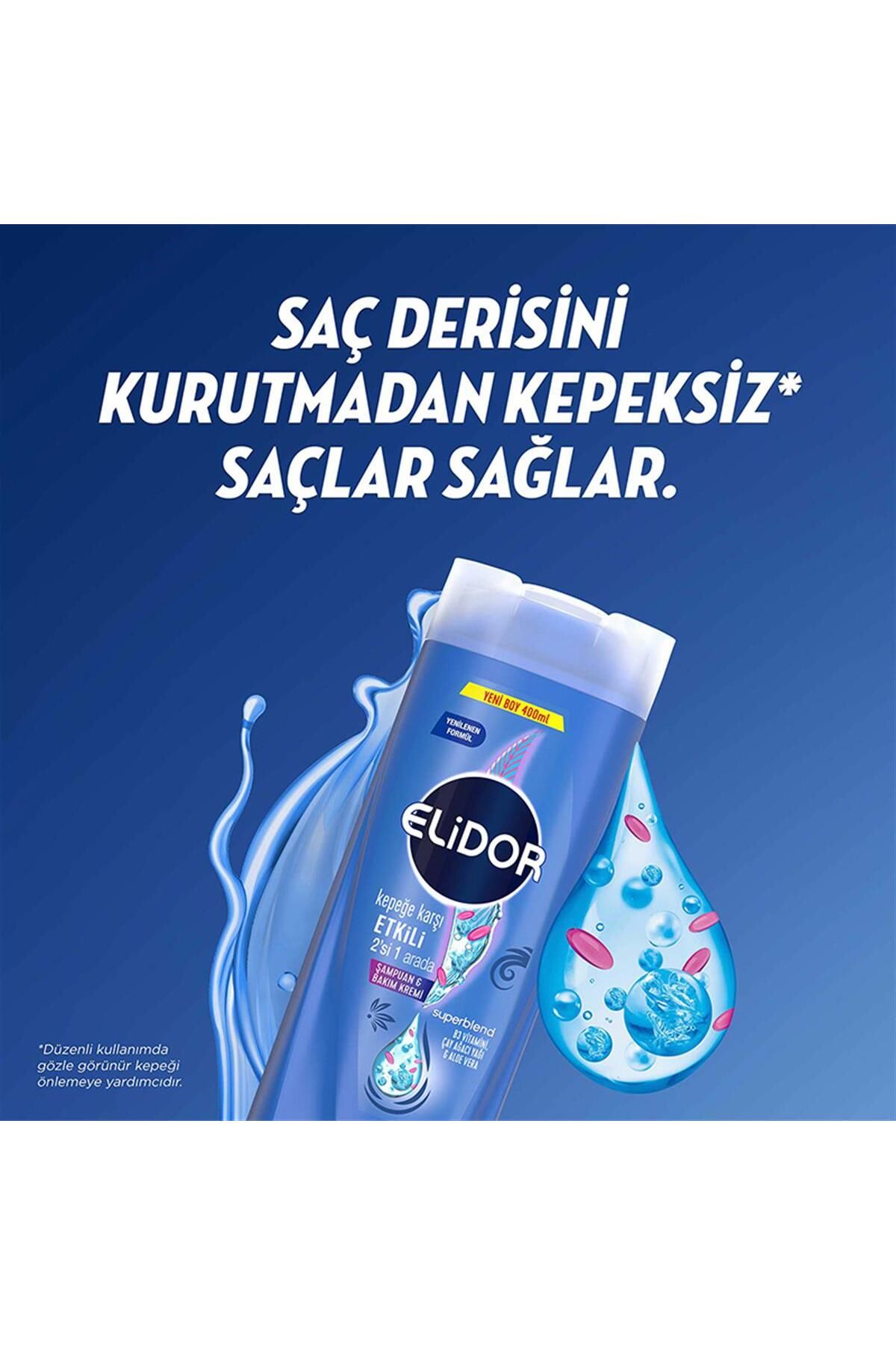 Elidor-Superblend Anti-Dandruff Effect 2 in 1 Shampoo & Care Cream 400 ml 2
