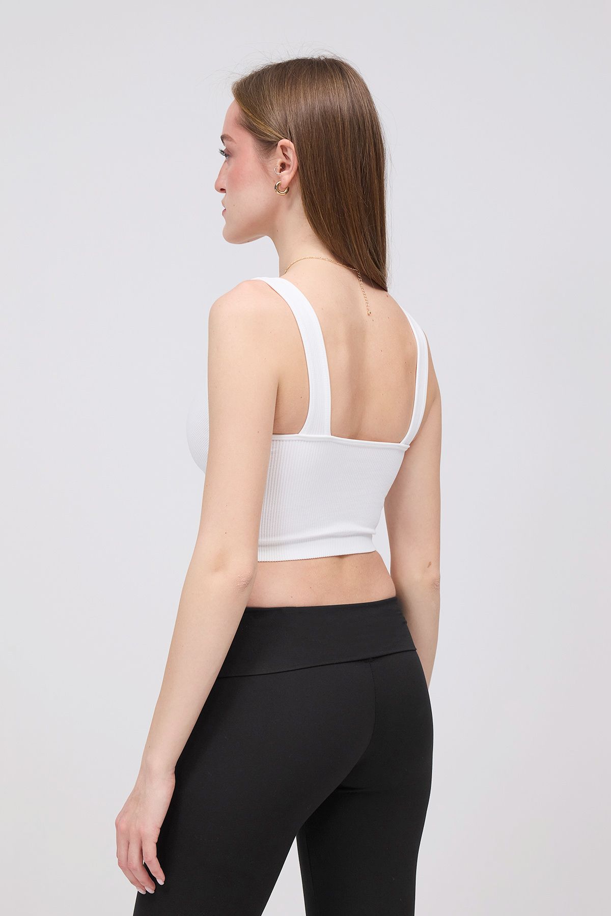 Addax-Αθλητής V-Neck Crop A008 5