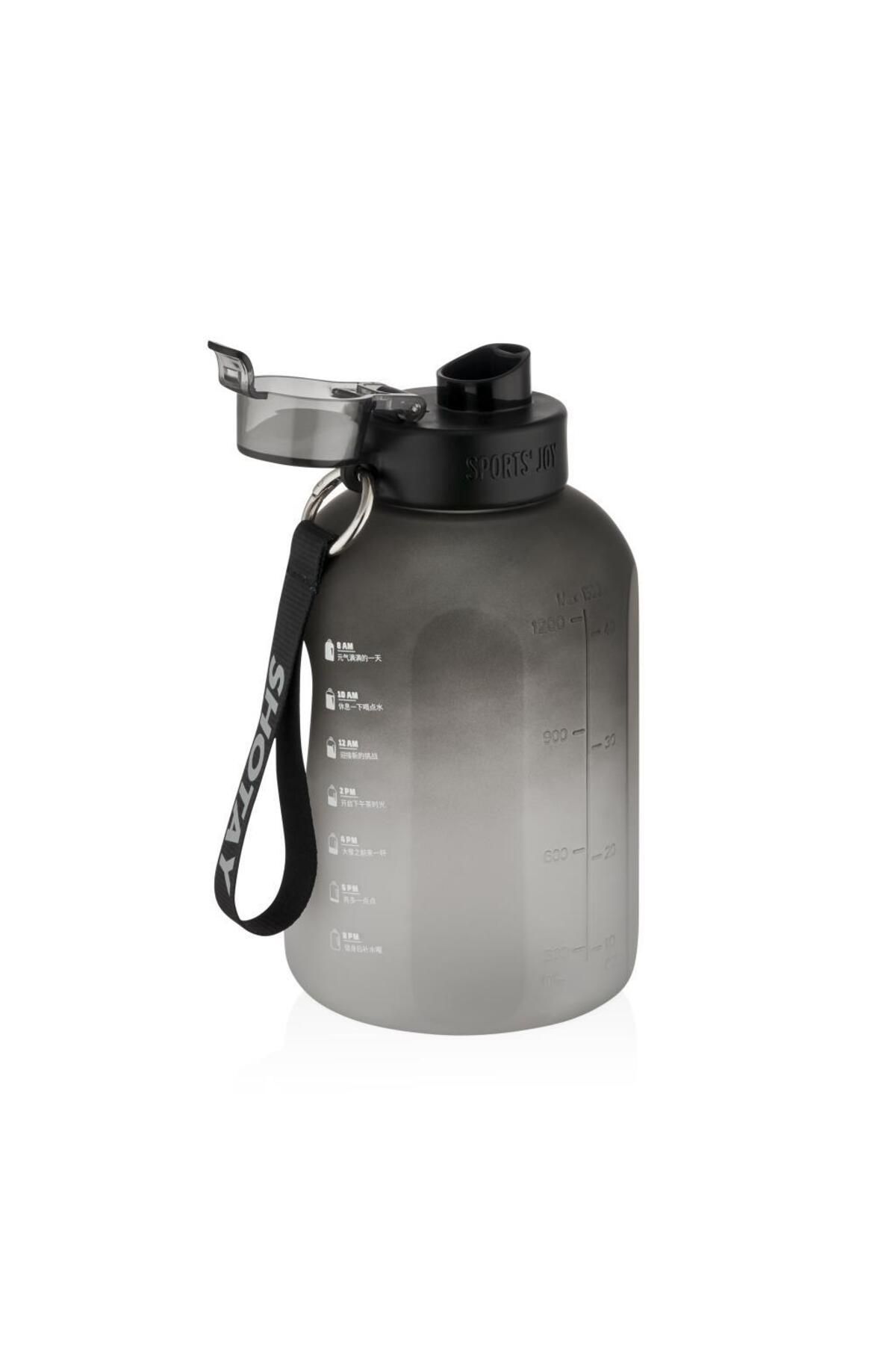 Shotay-Five Colorful Water Bottle - Tritan Black 1500ml 2