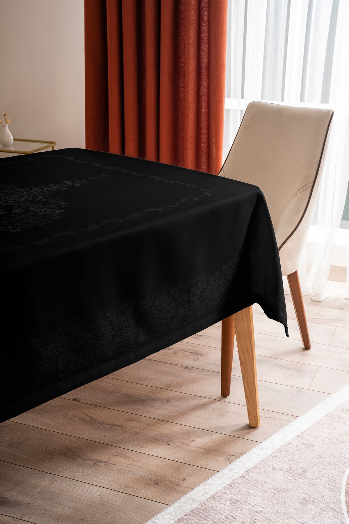 NEEA HOME-Jumbo Dartless Board Black Tablecloth Desktop Erasable Dirt Stain Resistant Liquid Proof 1