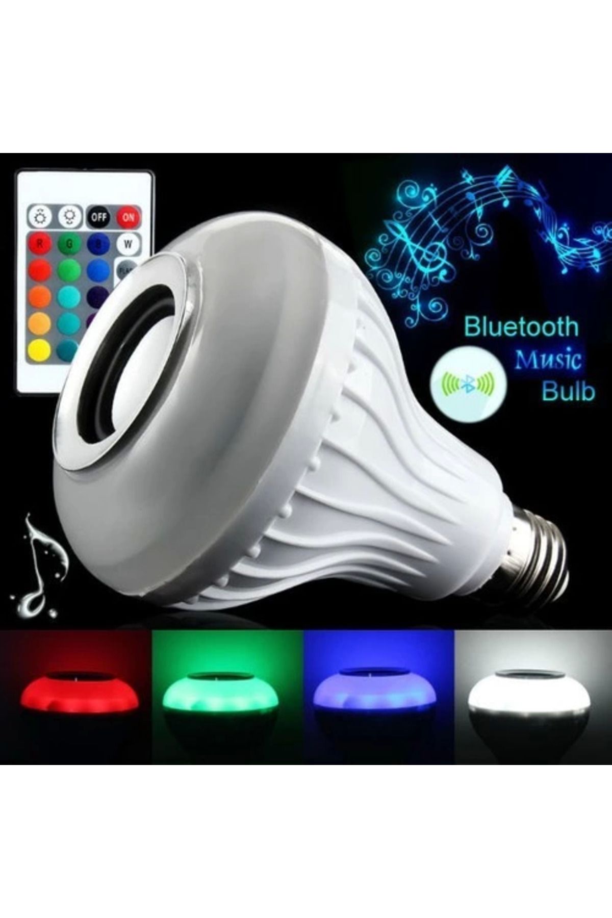 Lucest Yeni Kr Hoparlör Ve Led Lamba Uzaktan Kumandalı Ampül Kampanyalı
