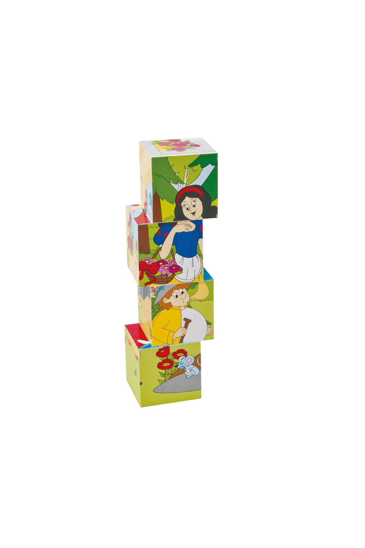 Woody-Wooden puzzle cubes - Fairy tales 4 x 5 3