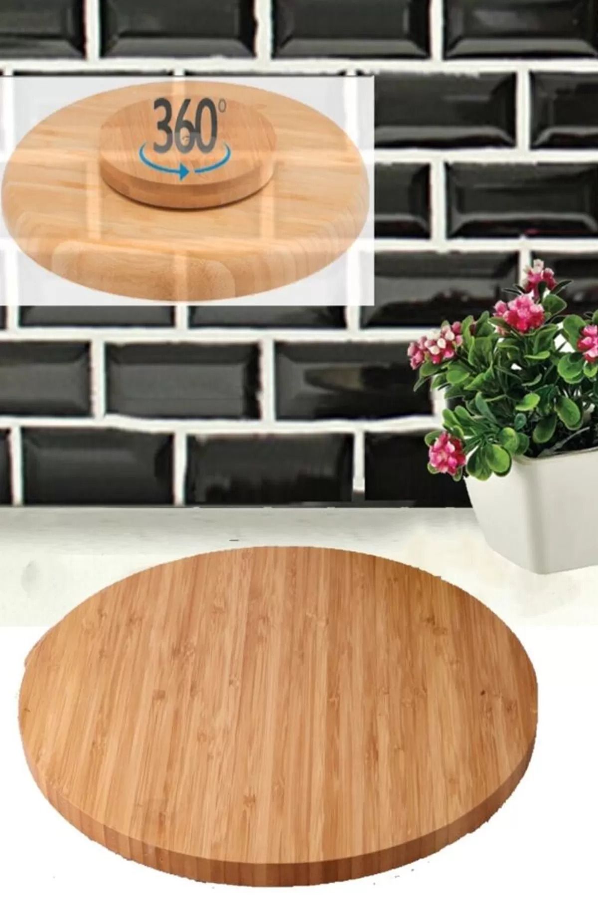 Mu Art Döner Standlı 30 Cm Lüx Sunum Tabağ 28X28X3,5Cm Royaleks-Bls3030Dbnr