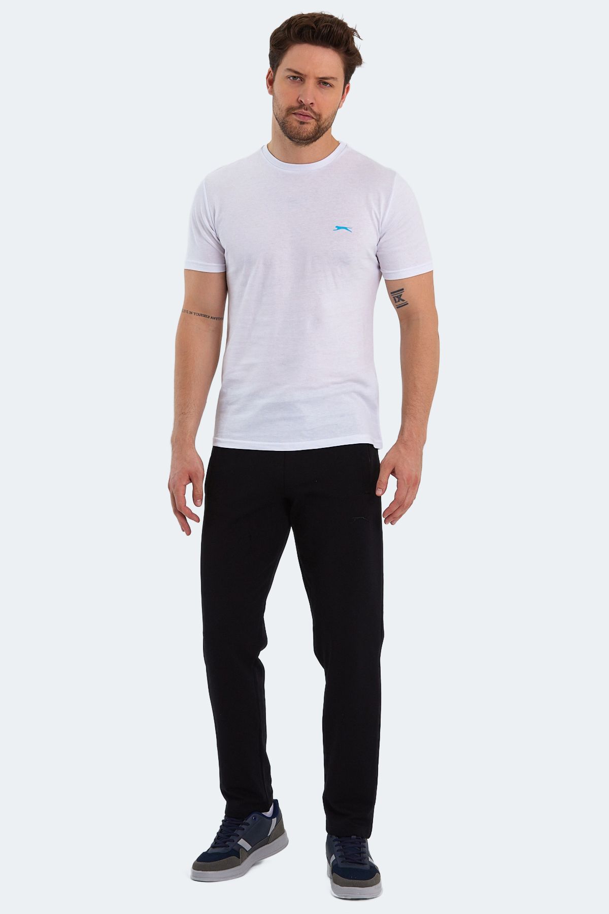 Slazenger-Bílé pánské tričko Panco I 7