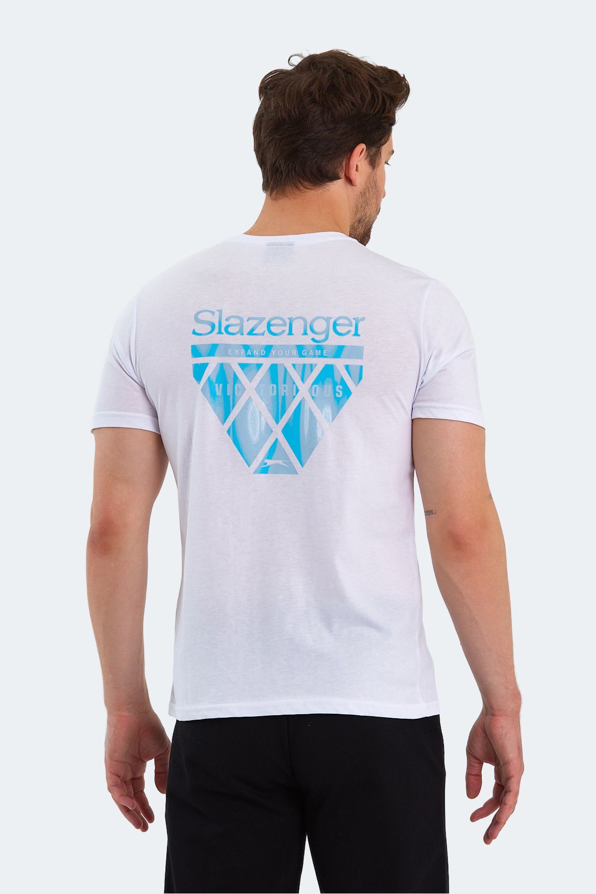 Slazenger-Bílé pánské tričko Panco I 2