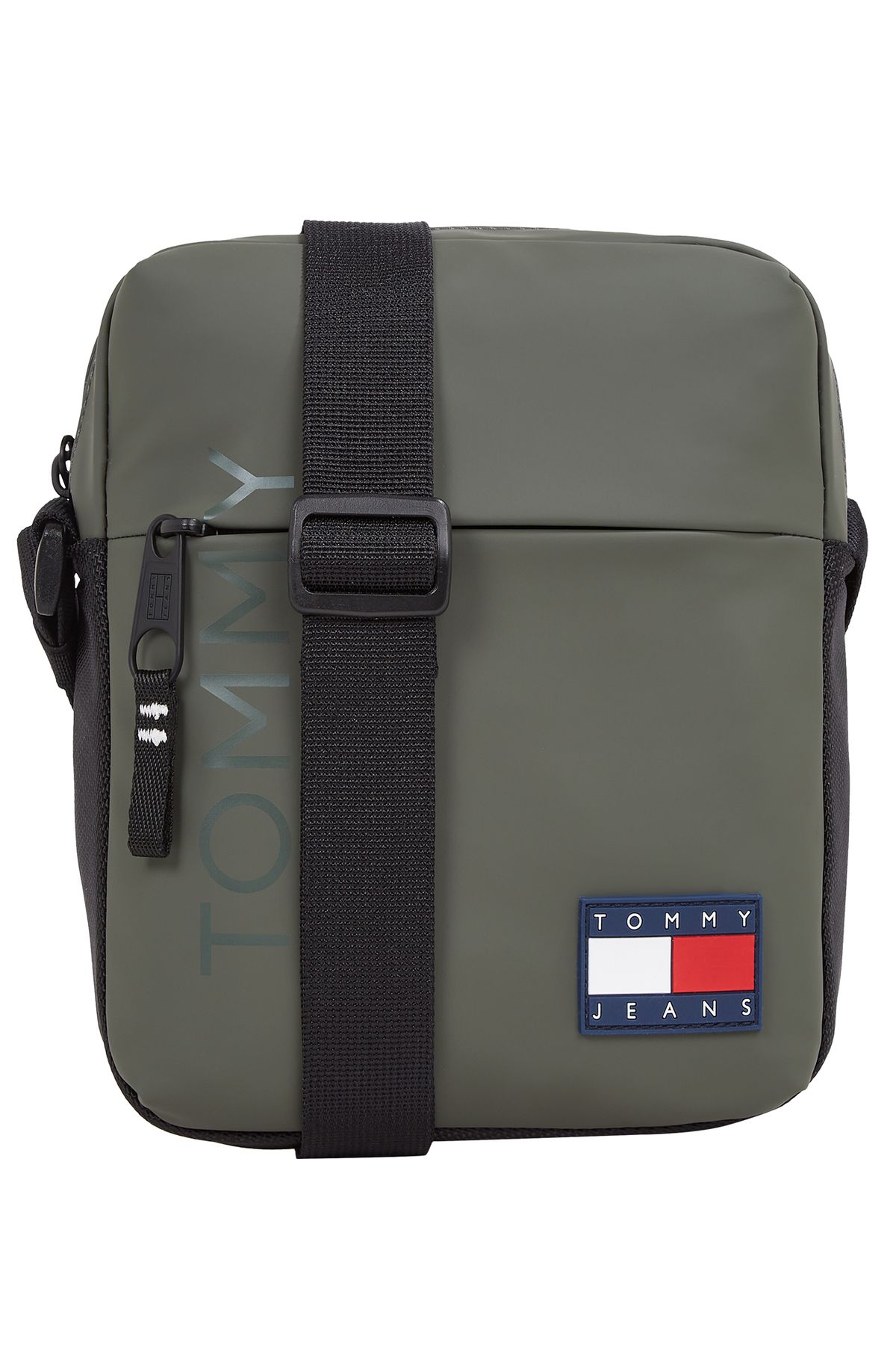 کیف مسنجر مردانه خاکی TJM DAILY + گزارشگر Tommy Hilfiger