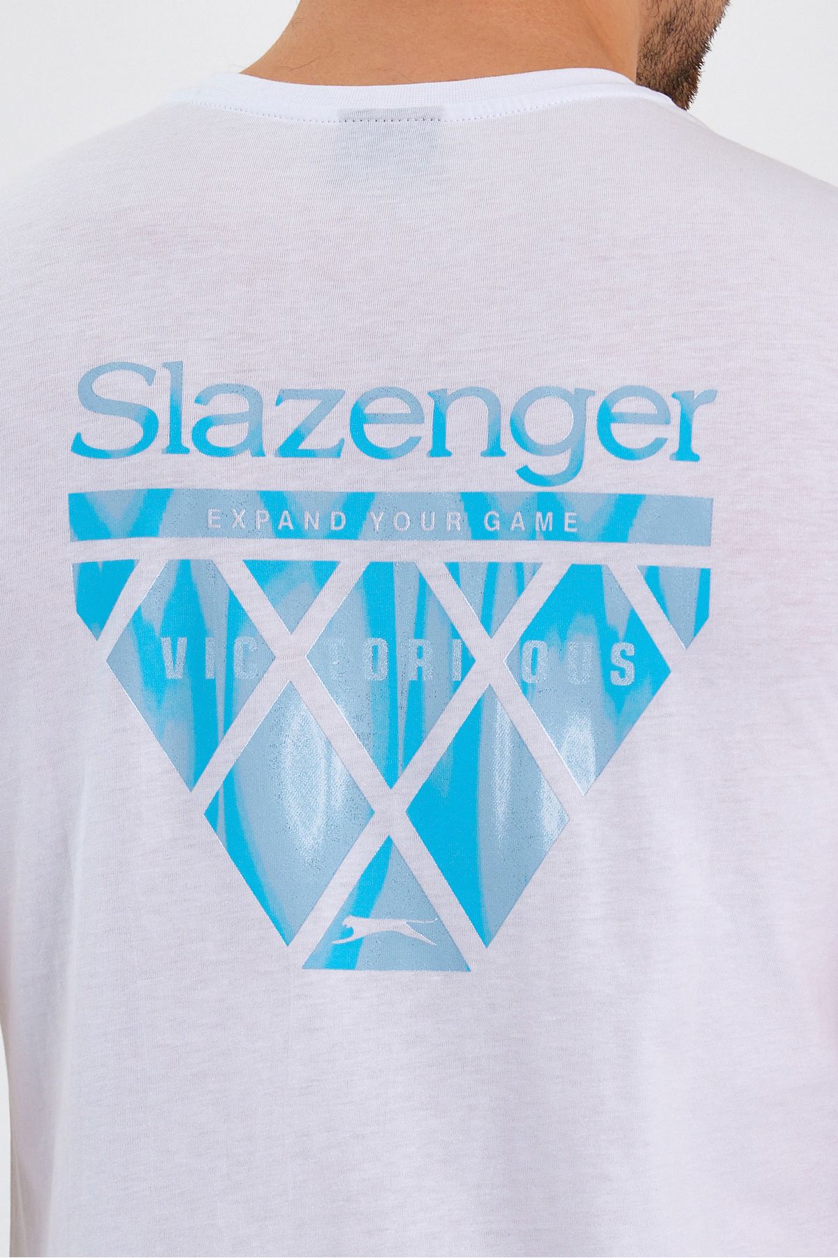Slazenger-Bílé pánské tričko Panco I 5