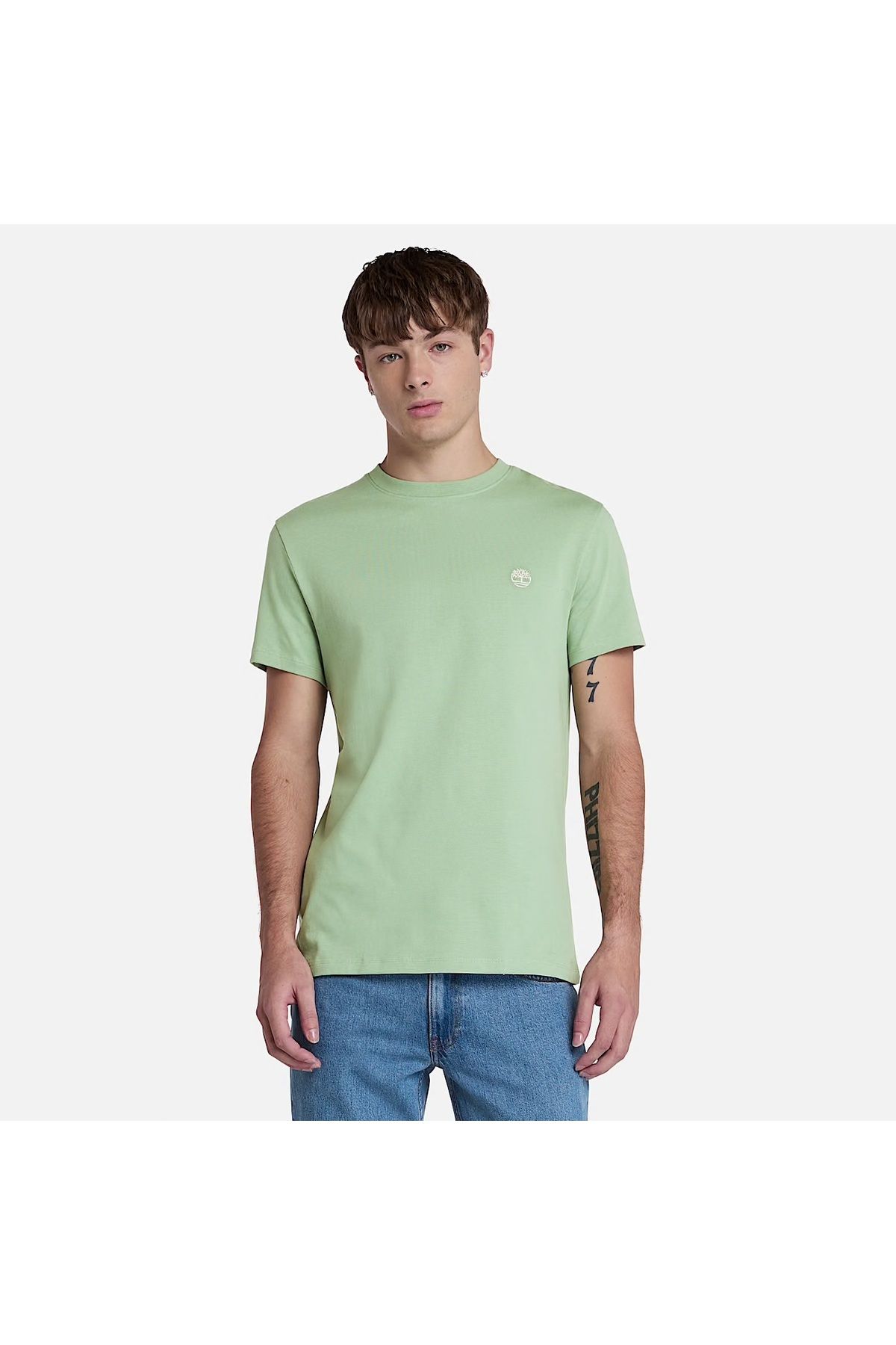 Timberland-Men's Green Color T-Shirt 1