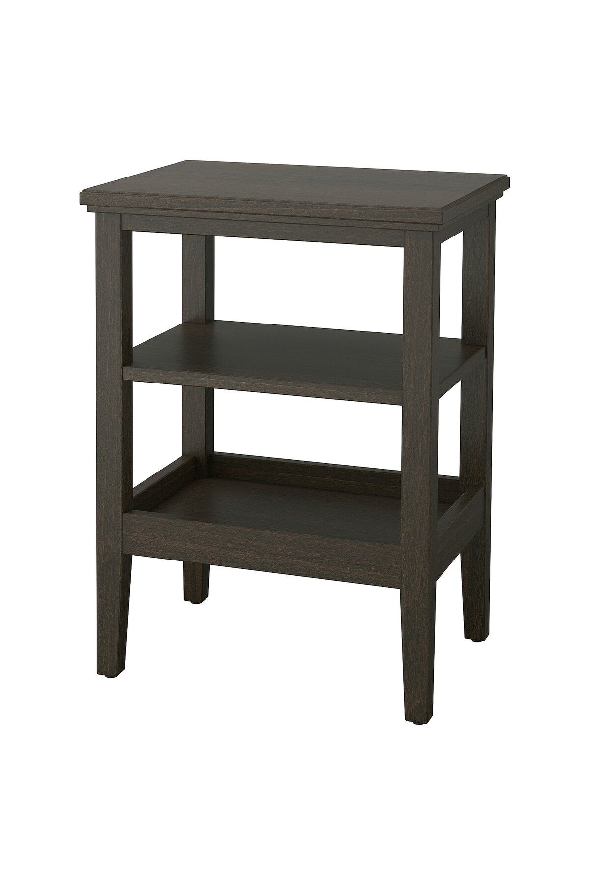 erorex-Side table, dark brown stained, 46x36 cm 1