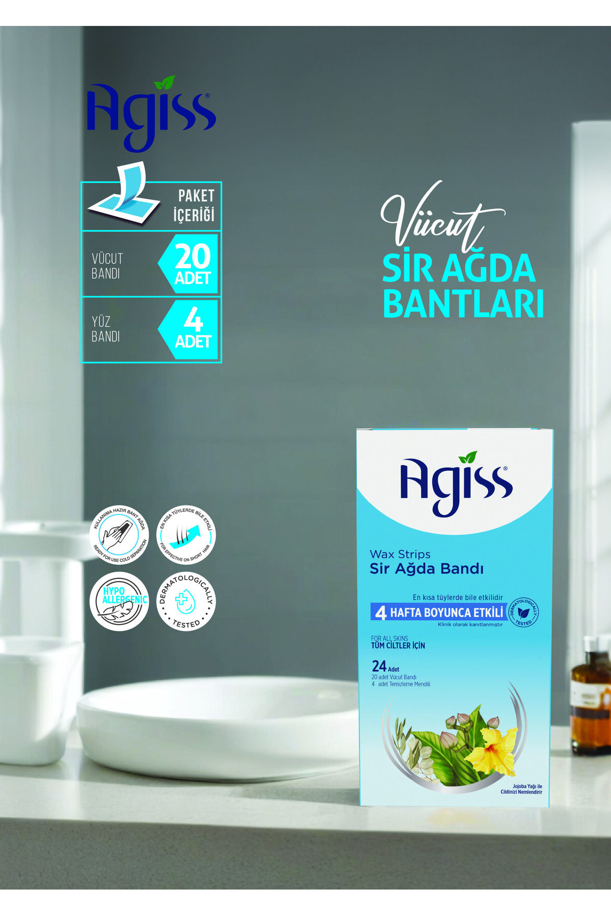 AGISS-24'Er Waxing Strips - 6 Pieces for All Skin 2