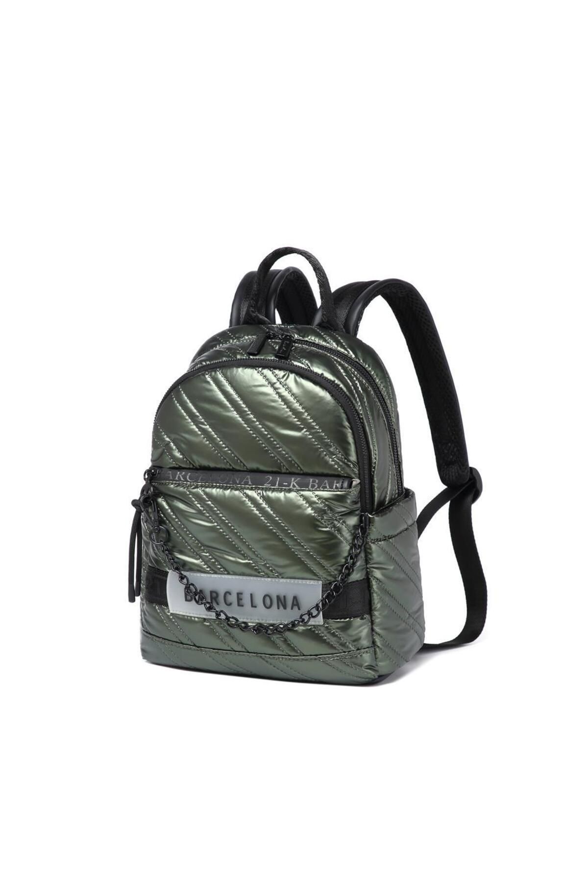 BARCELONA 21K-21K Barcelona Backpack with Shiny Fabric Strap 3258 1