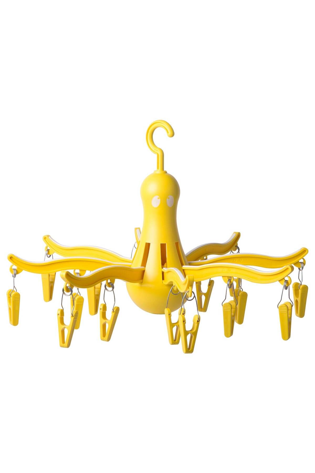 erorex-Hanging dryer 16 clothes pegs, yellow 1