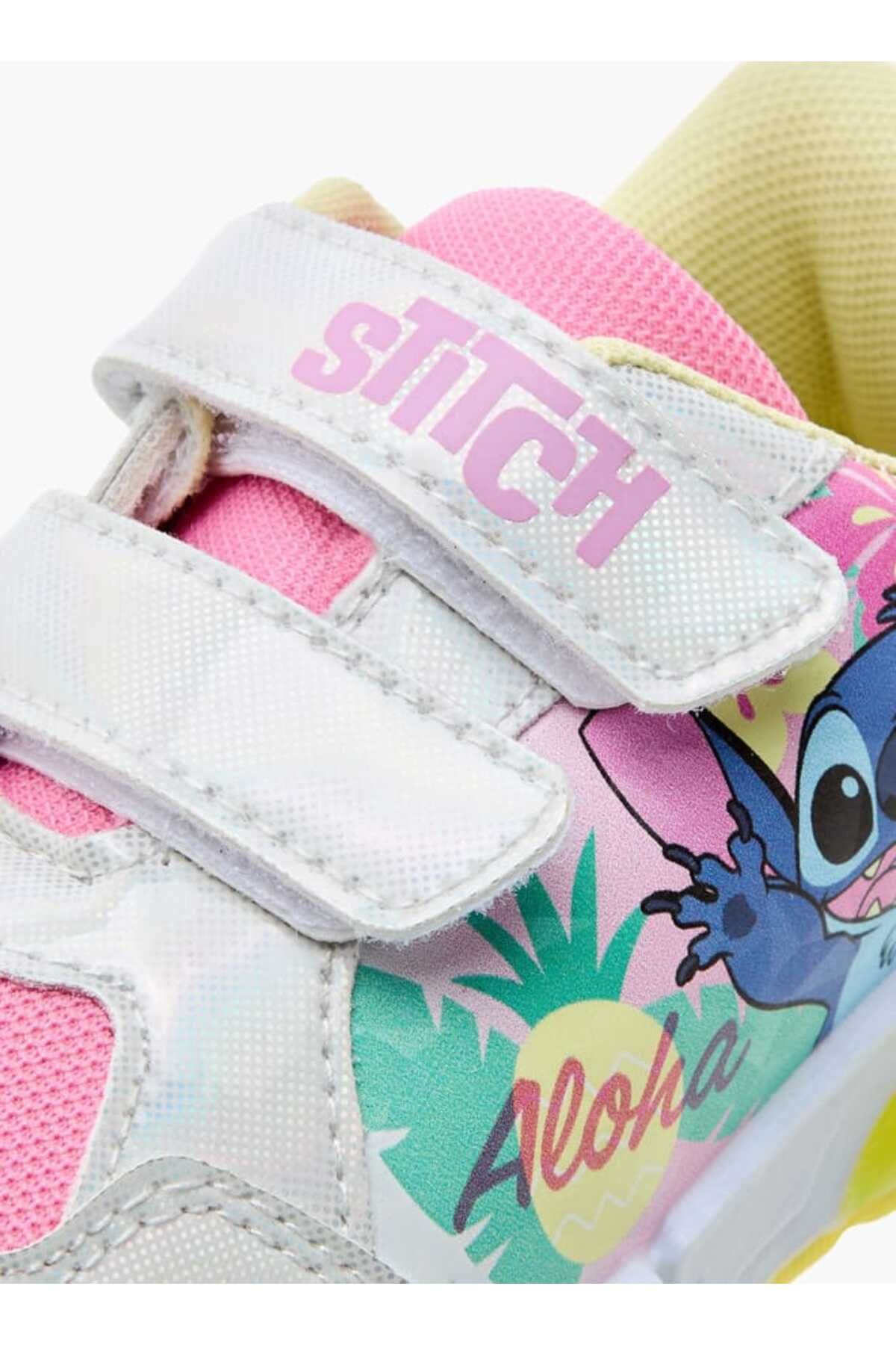 Disney-حذاء رياضي مضيء بطبعة غرز مع إغلاق بخطاف وحلقة 5