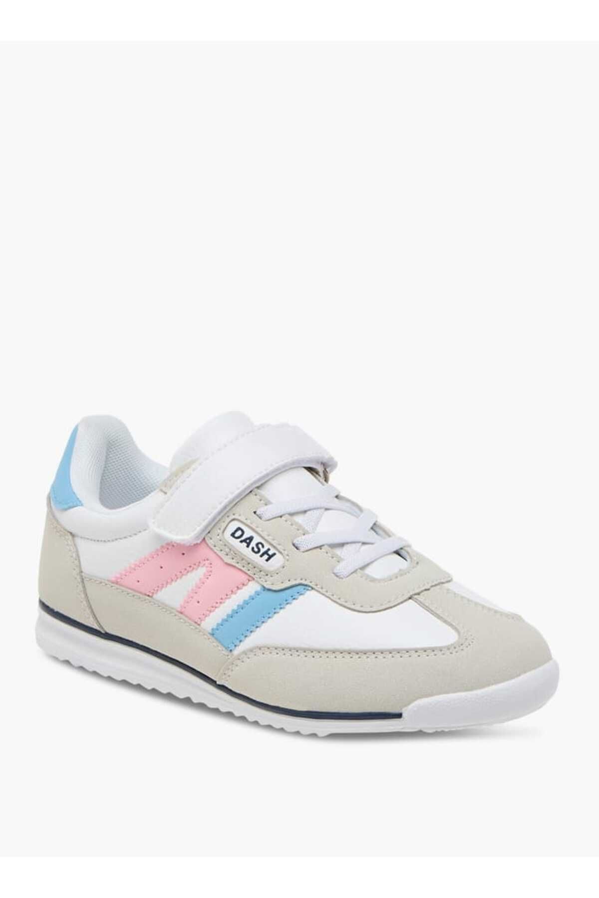Dash-Panelled Sneakers with Hook and Loop Closure 2